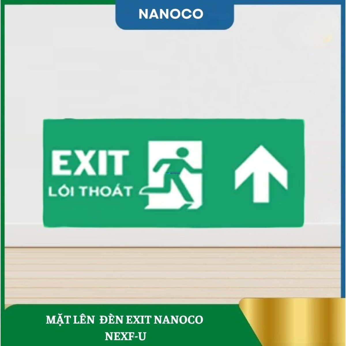 Mặt Lên Đèn EXIT Nanoco NEXF-U