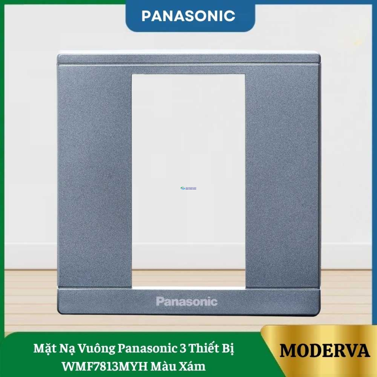 Mặt Nạ Vuông Panasonic 3 Thiết Bị WMF7813MYH Màu Xám