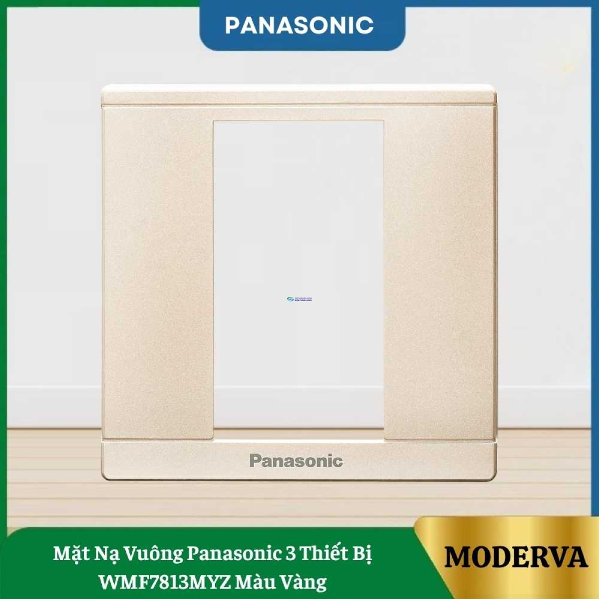 Mặt Nạ Vuông Panasonic 3 Thiết Bị WMF7813MYZ Màu Vàng