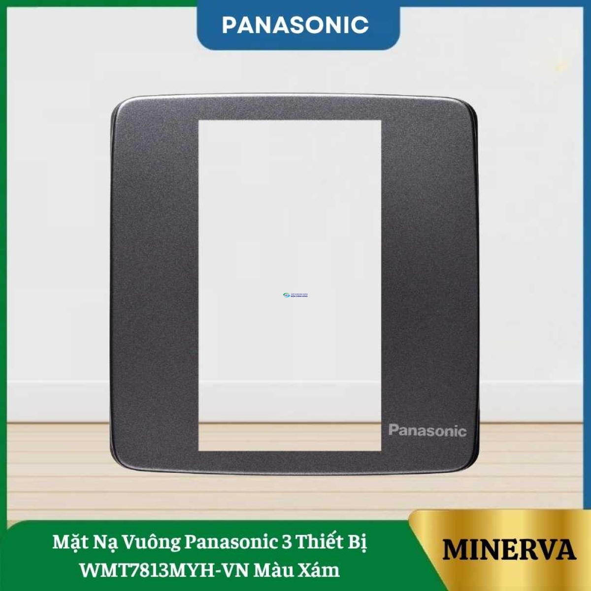 Mặt Nạ Vuông Panasonic 3 Thiết Bị WMT7813MYH-VN Màu Xám