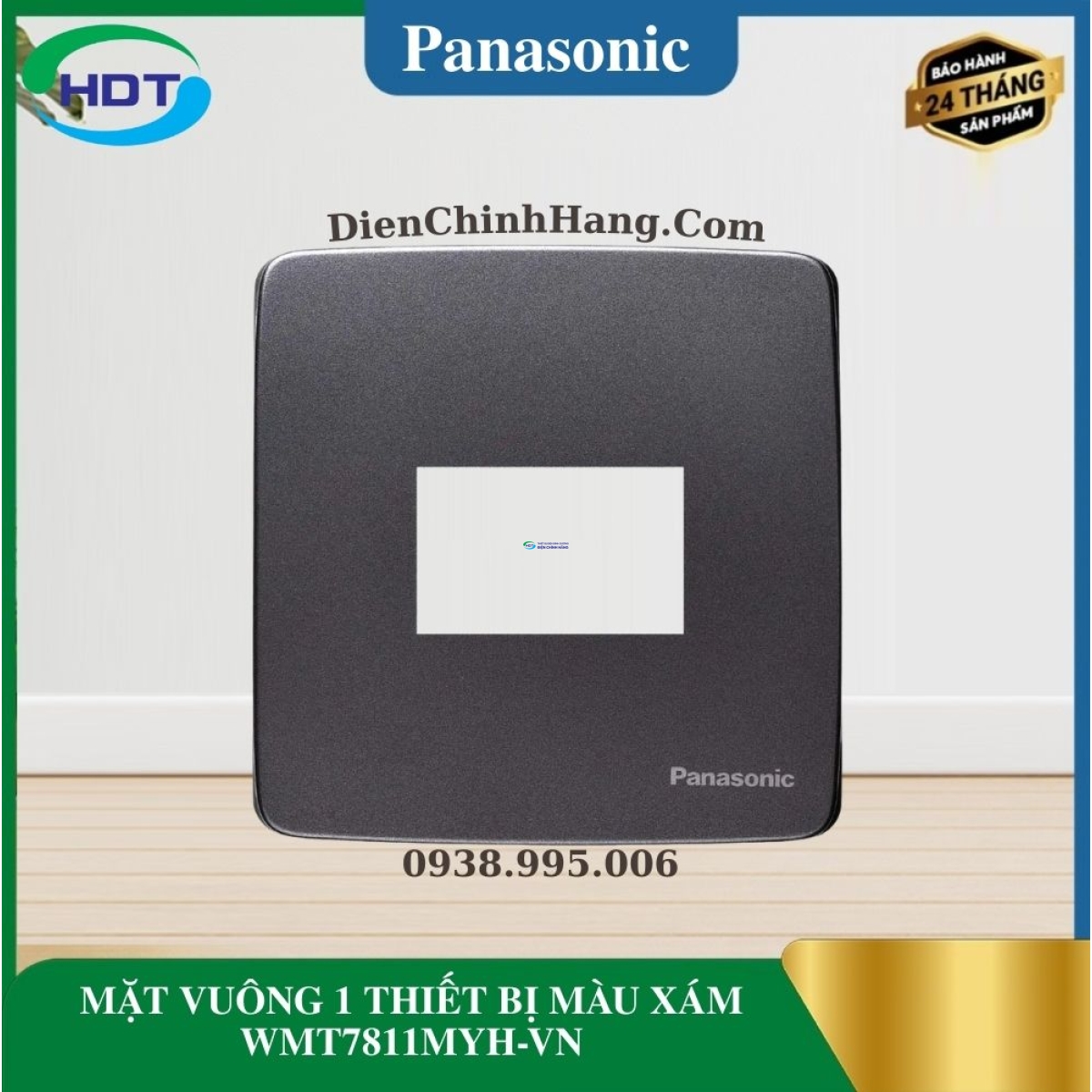 MẶT VUÔNG 1 THIẾT BỊ MÀU XÁM WMT7811MYH-VN