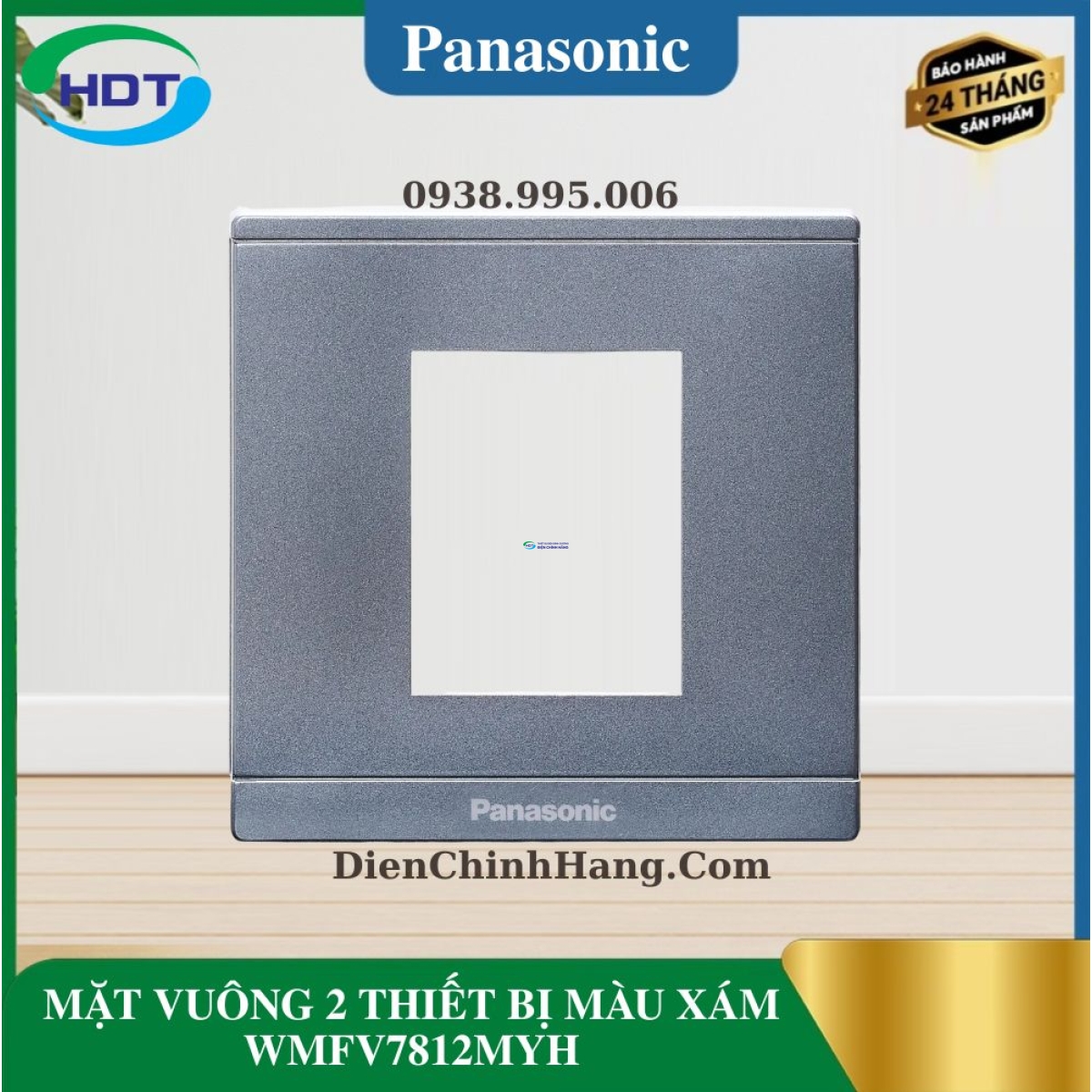 MẶT VUÔNG 2 THIẾT BỊ MÀU XÁM WMFV7812MYH