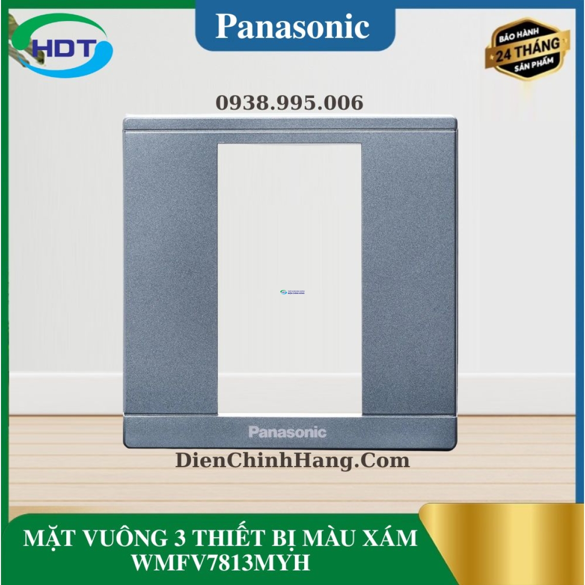 MẶT VUÔNG 3 THIẾT BỊ MÀU XÁM WMFV7813MYH