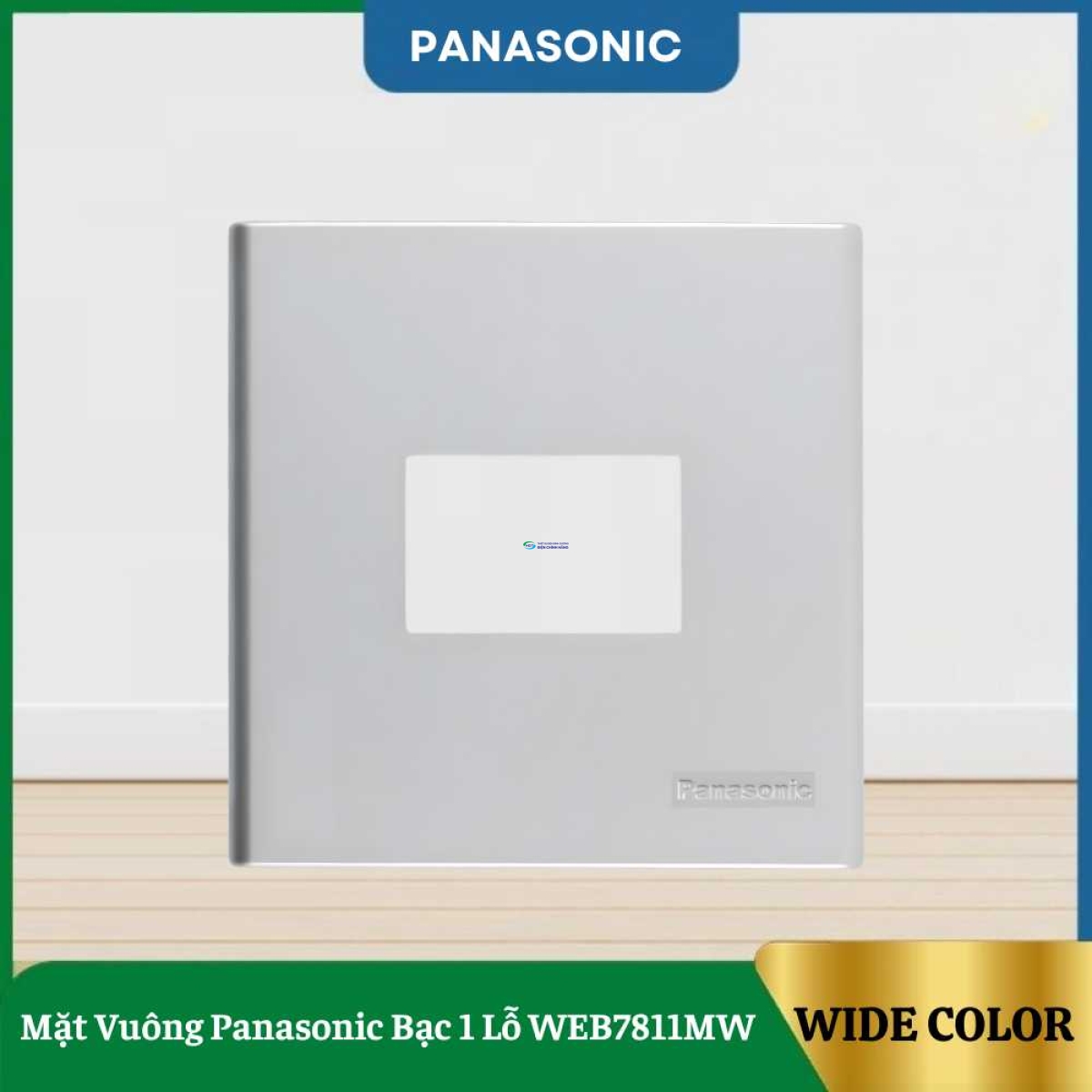 Mặt Vuông Panasonic Bạc 1 Lỗ WEB7811MW