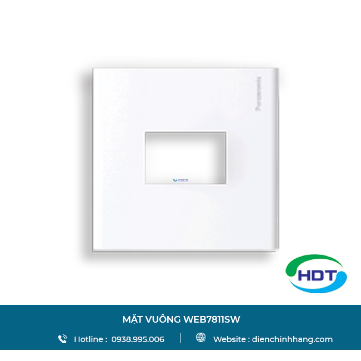 Mặt vuông 1 thiết bị Panasonic trắng WEB7811SW