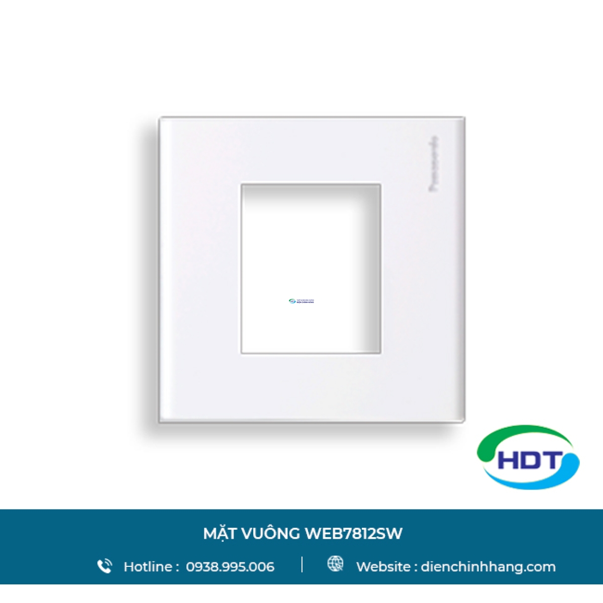 Mặt vuông 2 thiết bị Panasonic trắng WEB7812SW
