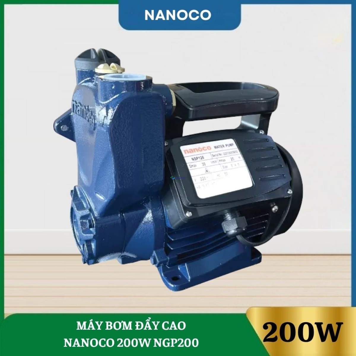 Máy Bơm Đẩy Cao Nanoco 200W NGP200