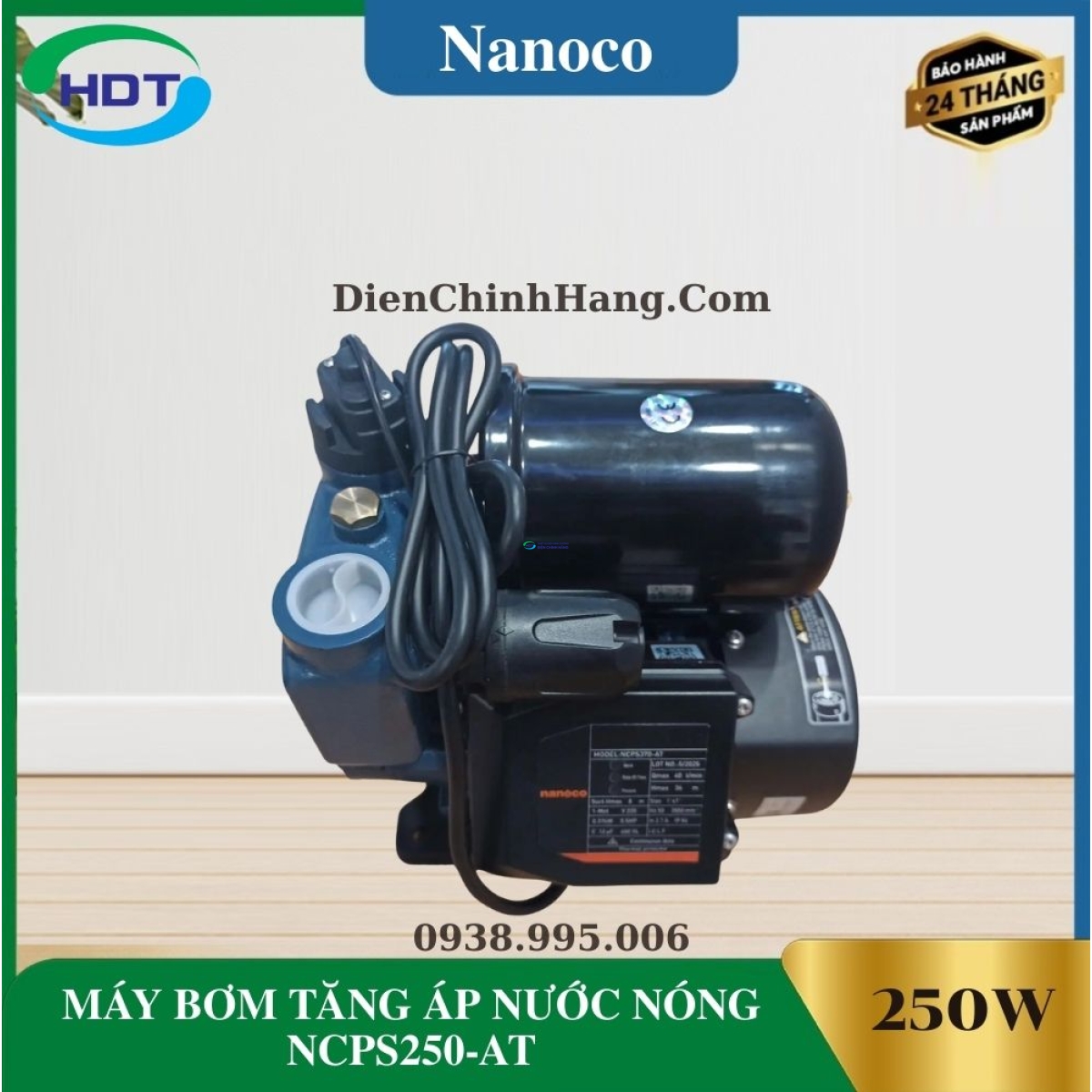 MÁY BƠM TĂNG ÁP NƯỚC NÓNG NCPS250-AT