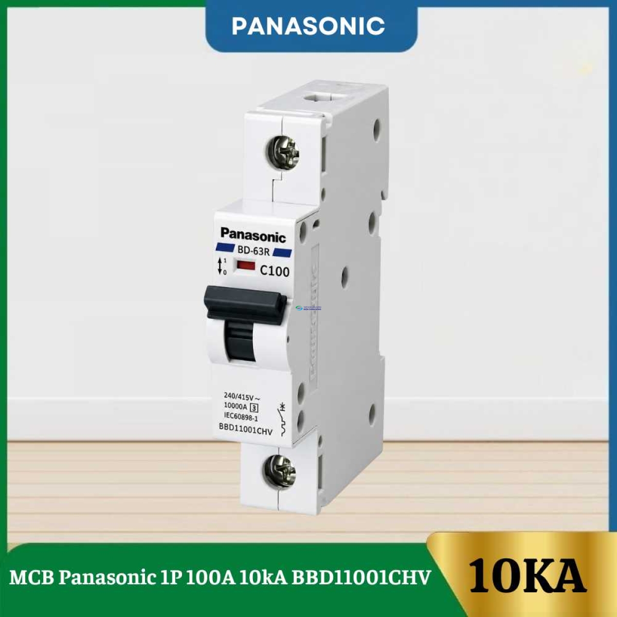 MCB Panasonic 1P 100A 10kA BBD11001CHV