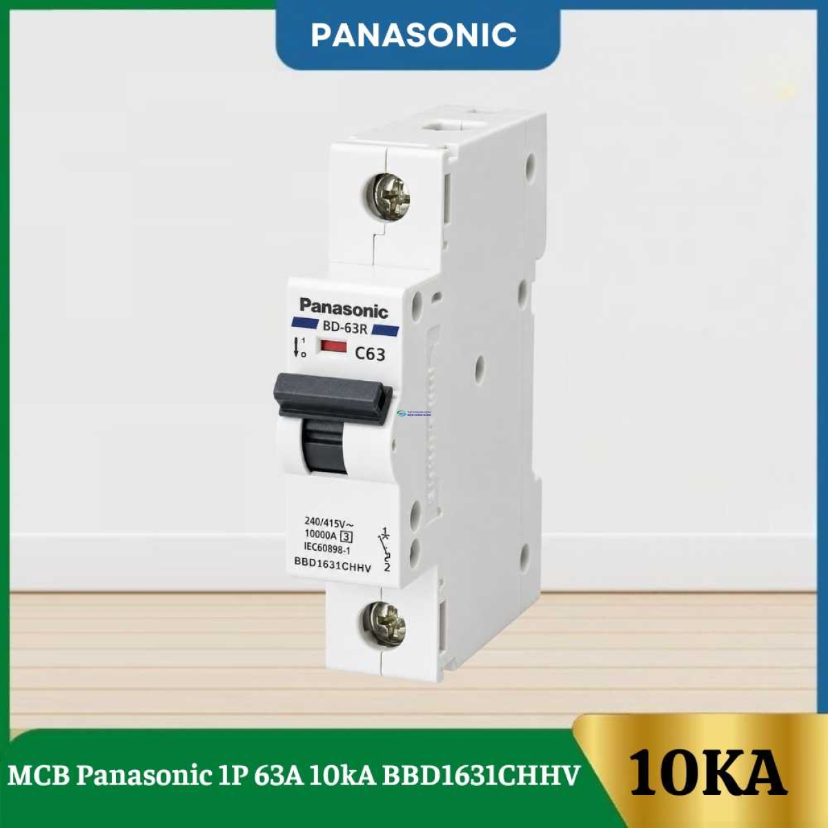 MCB Panasonic 1P 63A 10kA BBD1631CHHV