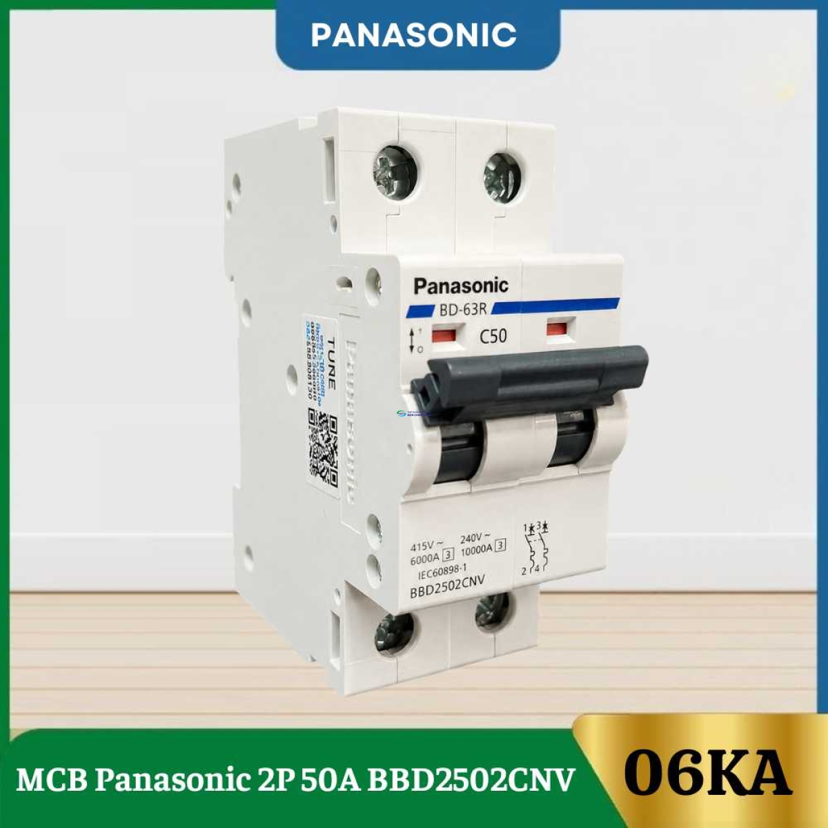 MCB Panasonic 2P 50A BBD2502CNV
