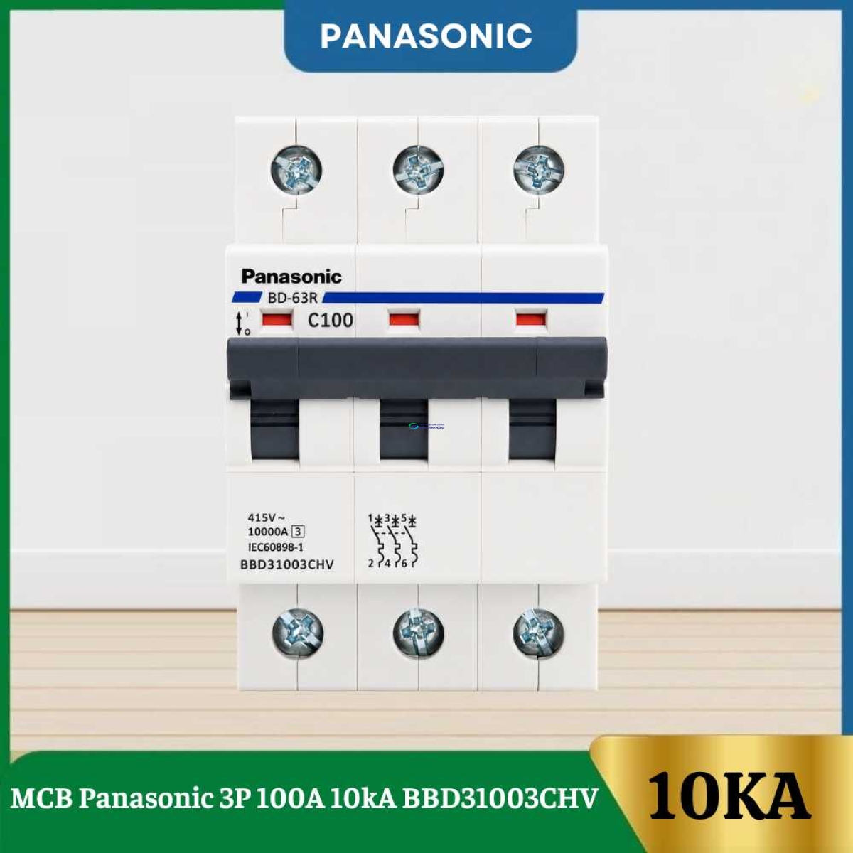 MCB Panasonic 3P 100A 10kA BBD31003CHV