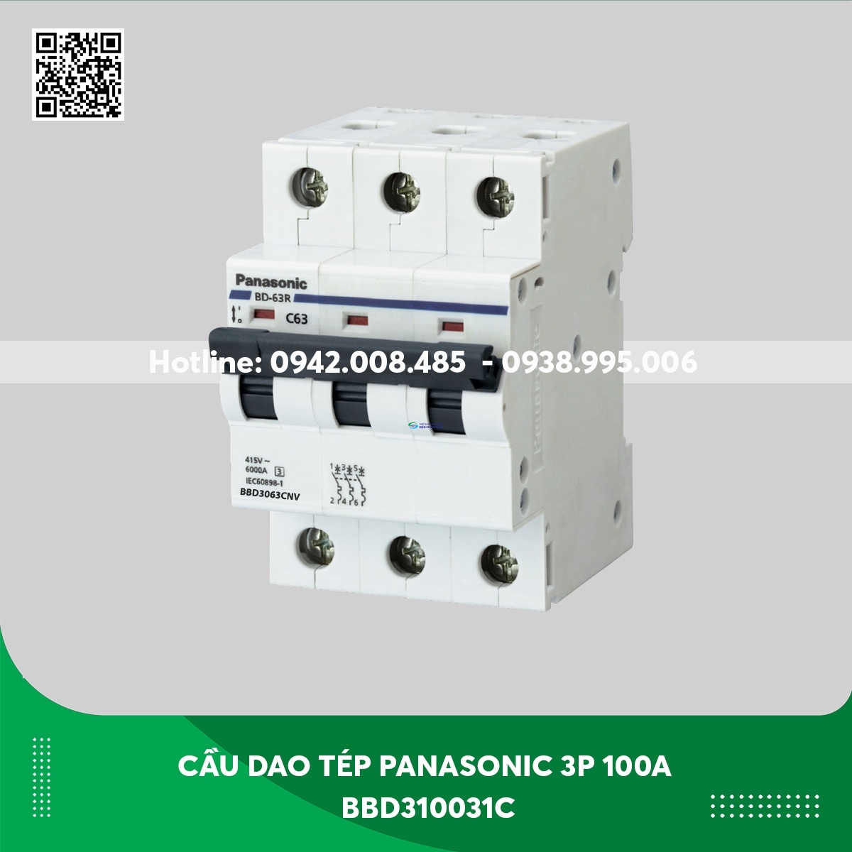 MCB Panasonic 3P 100A BBD310031C