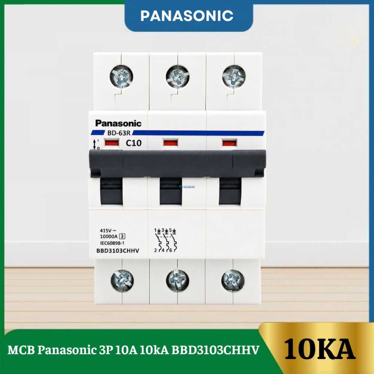 MCB Panasonic 3P 10A 10kA BBD3103CHHV