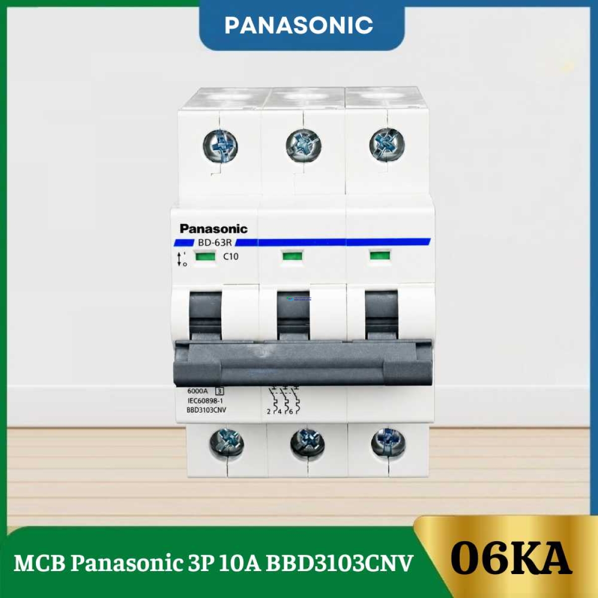 MCB Panasonic 3P 10A BBD3103CNV