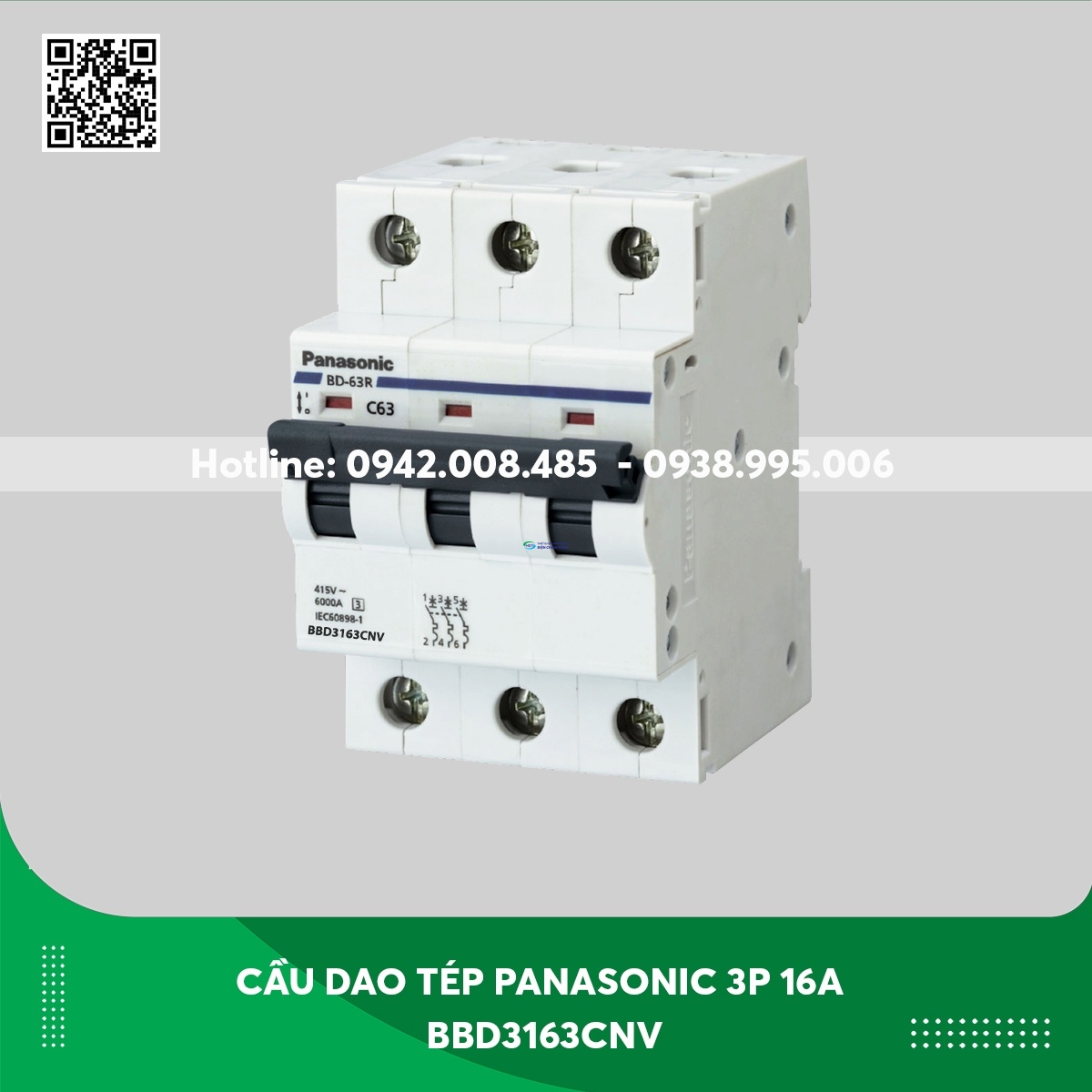 MCB Panasonic 3P 16A BBD3163CNV