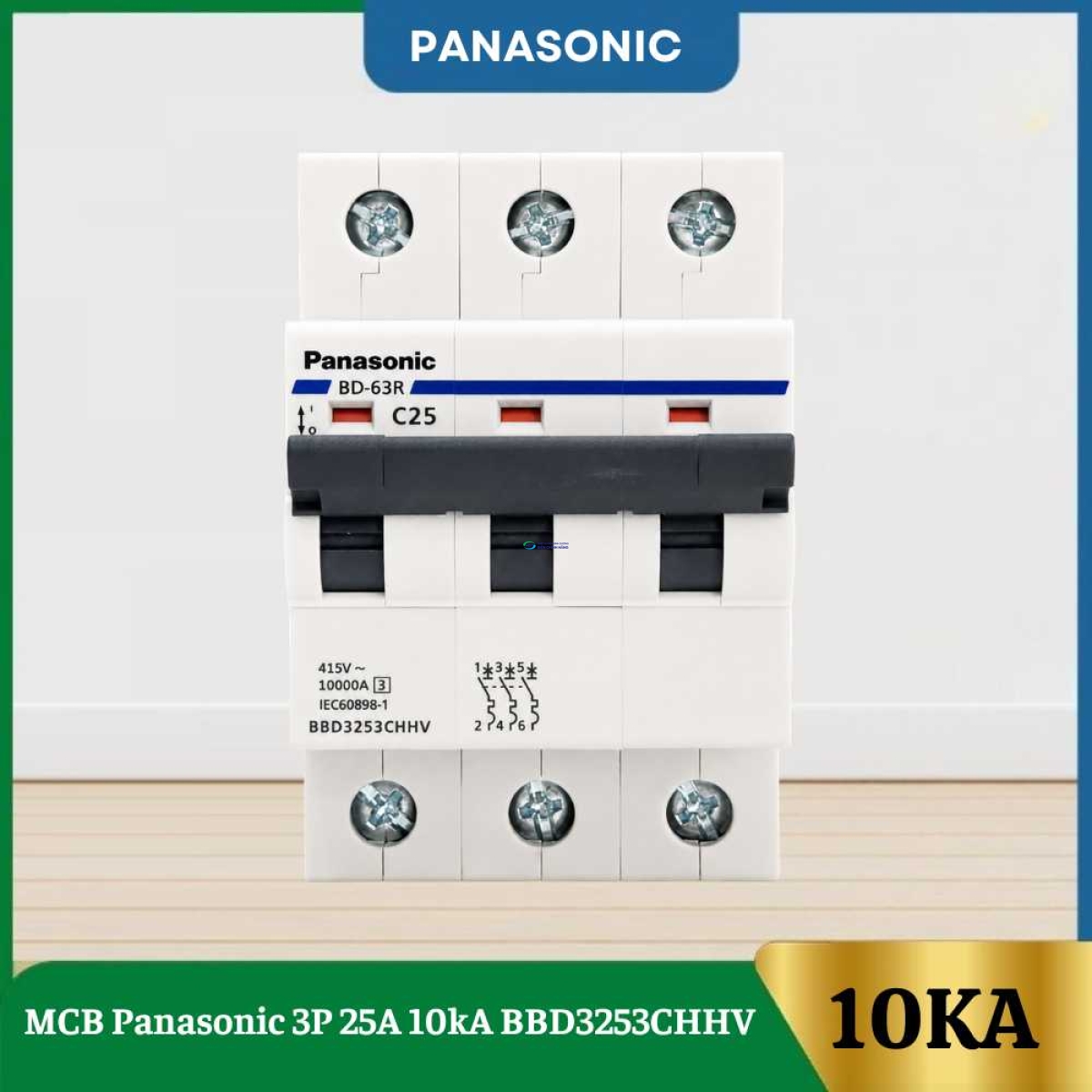 MCB Panasonic 3P 25A 10kA BBD3253CHHV