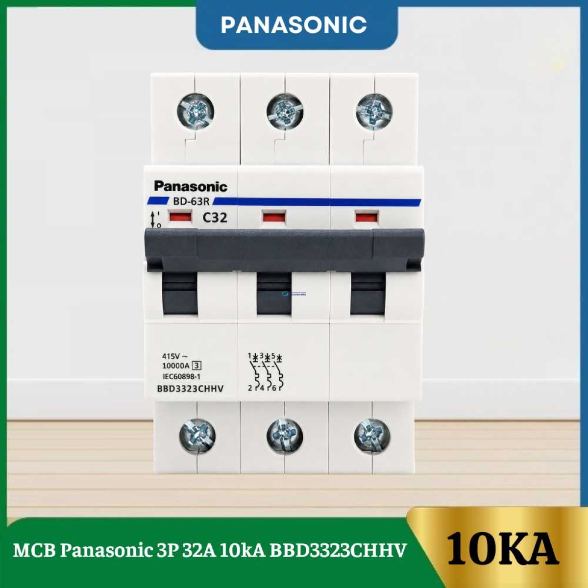 MCB Panasonic 3P 32A 10kA BBD3323CHHV