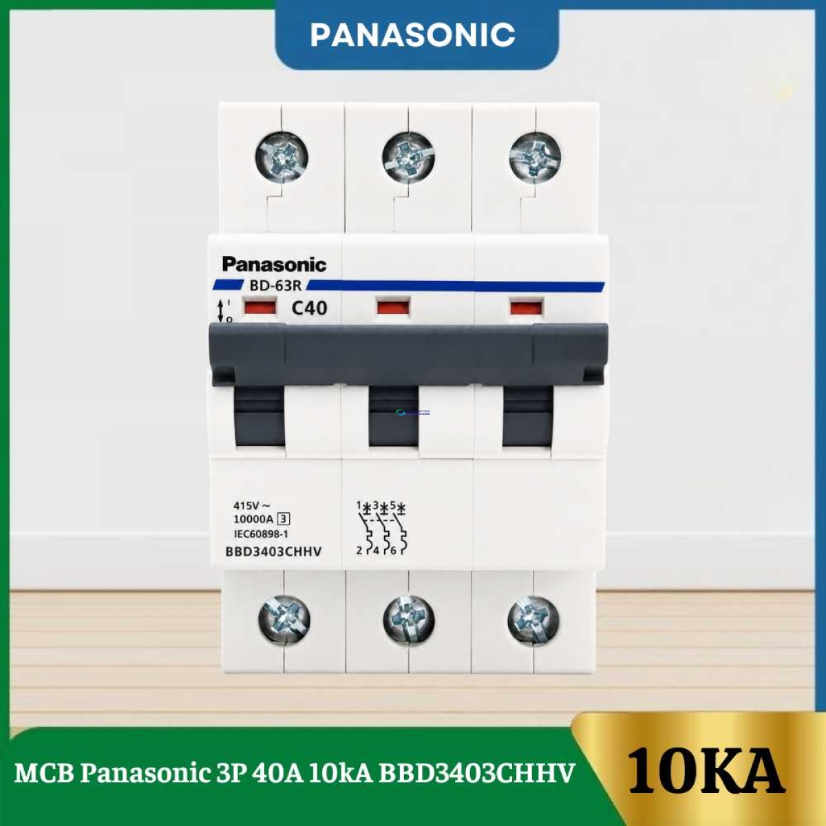 MCB Panasonic 3P 40A 10kA BBD3403CHHV