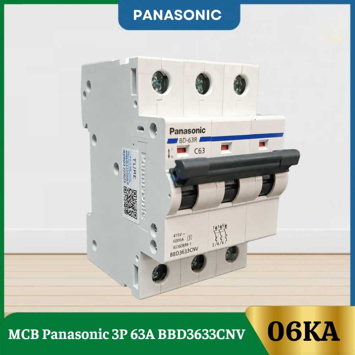 MCB Panasonic 3P 63A BBD3633CNV