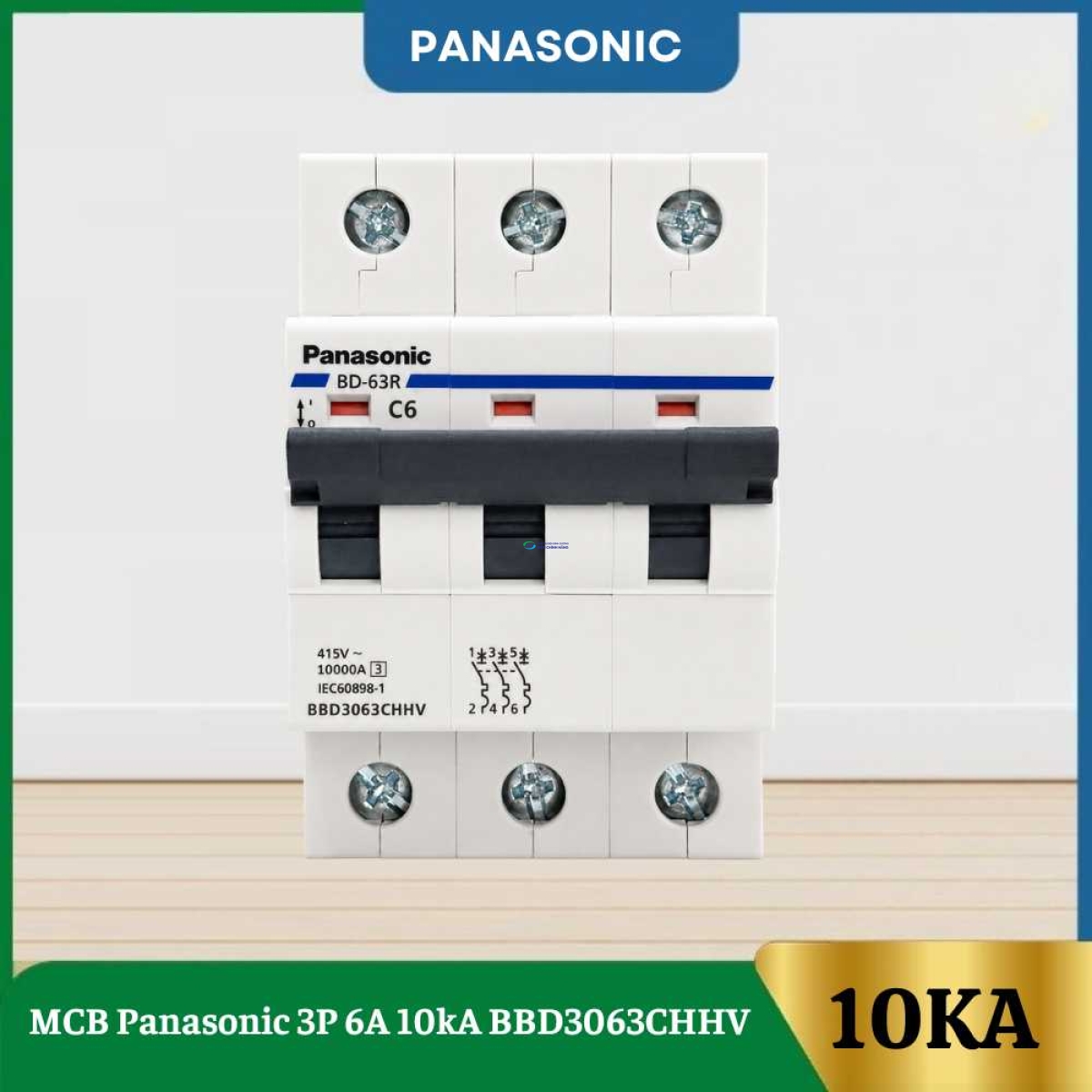 MCB Panasonic 3P 6A 10kA BBD3063CHHV