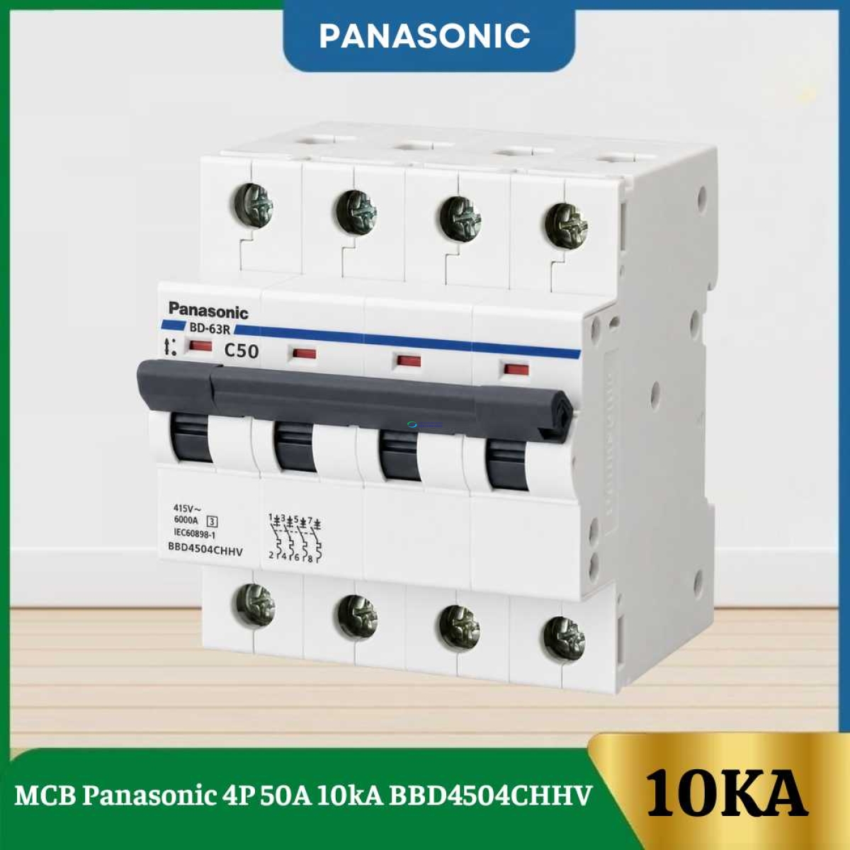 MCB Panasonic 4P 50A 10kA BBD4504CHHV