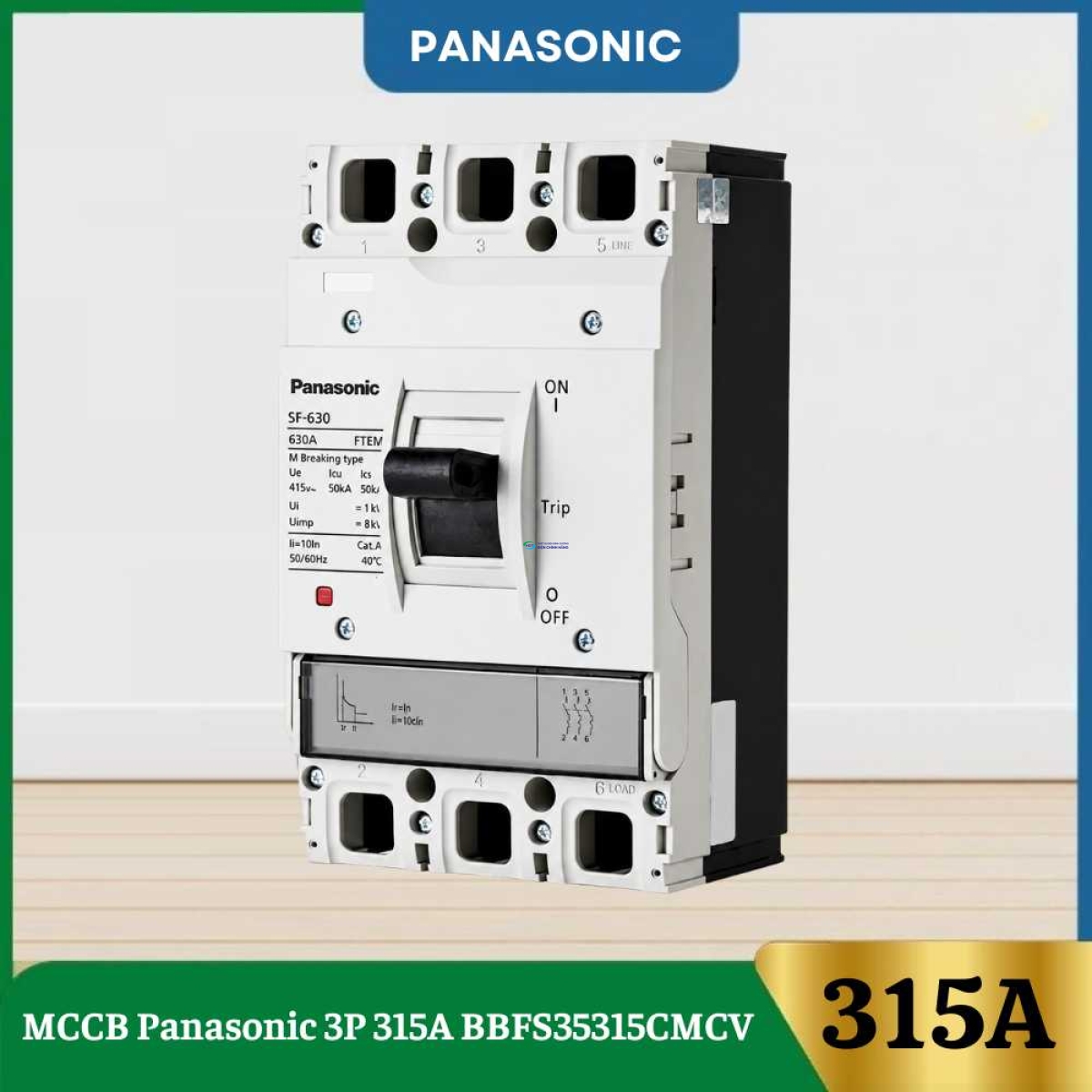 MCCB Panasonic 3P 315A BBFS35315CMCV