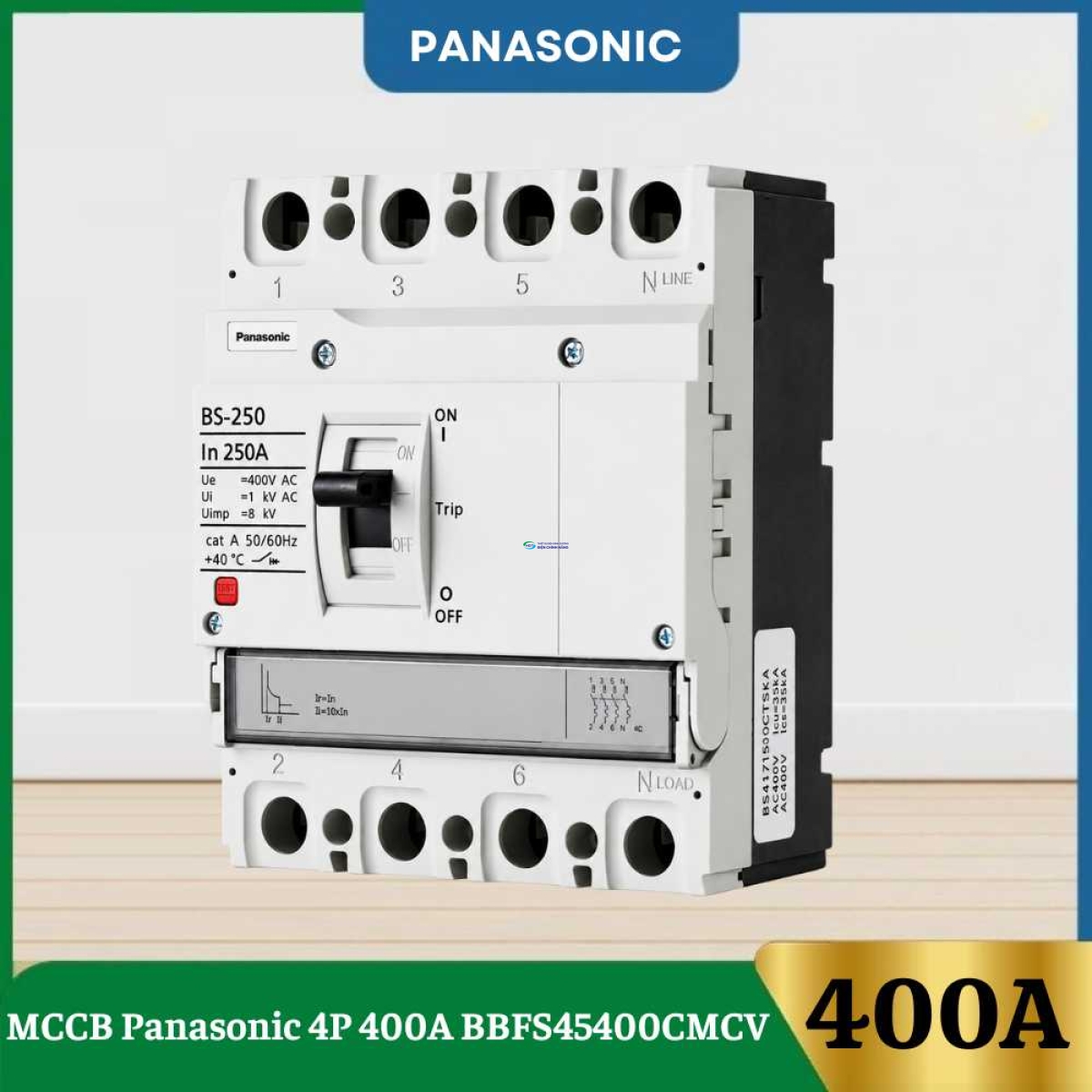 MCCB Panasonic 4P 400A BBFS45400CMCV