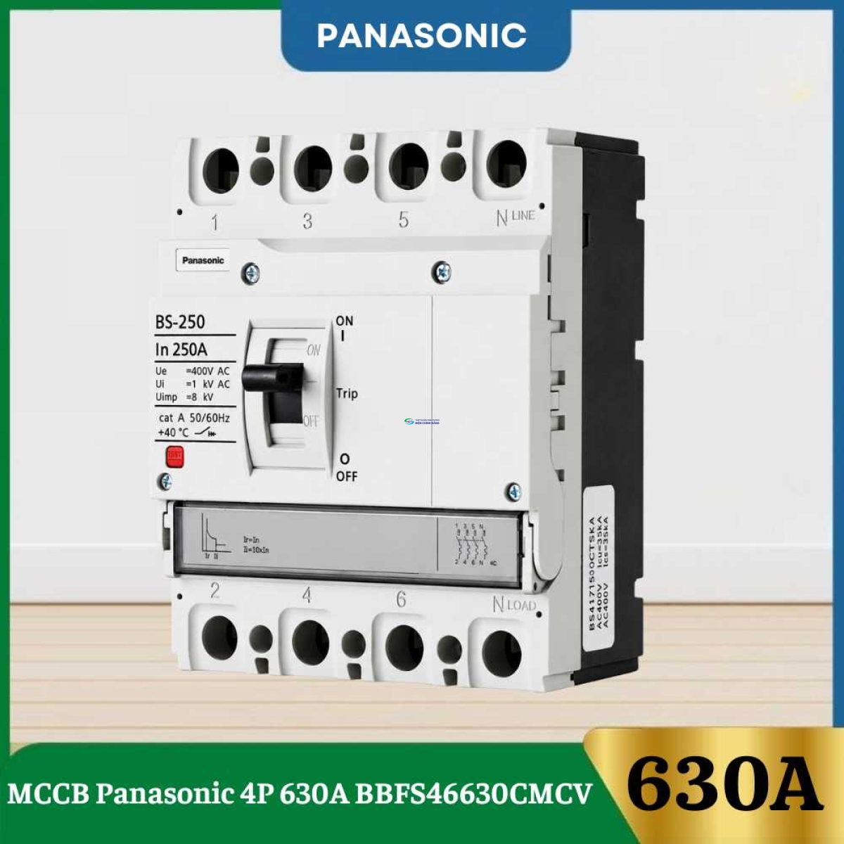 MCCB Panasonic 4P 630A BBFS46630CMCV
