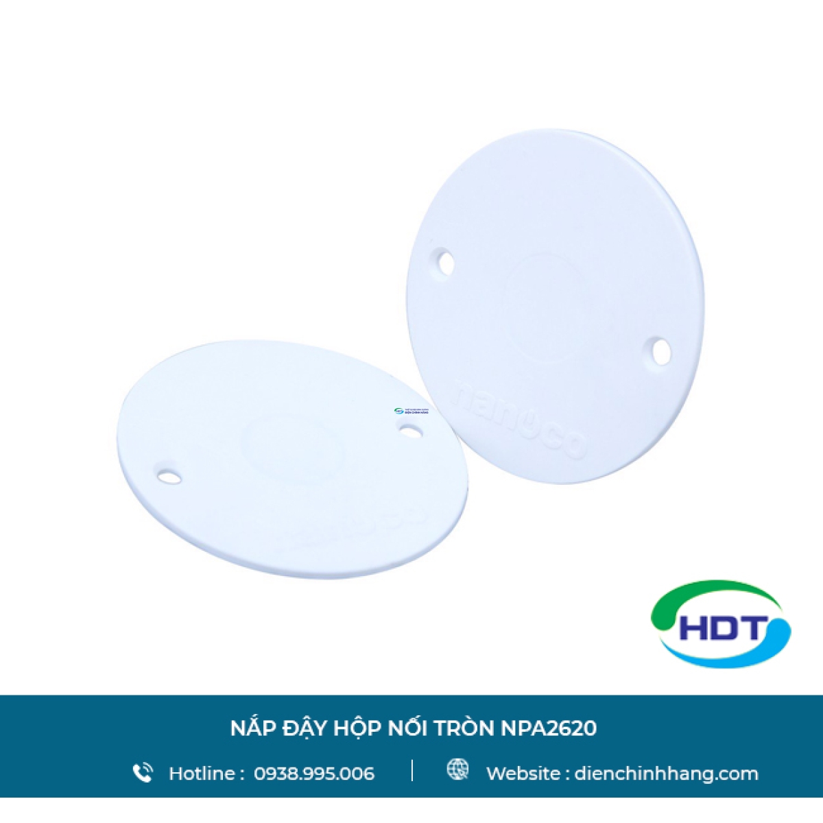 Nắp đậy hộp nối tròn Nanoco NPA2620