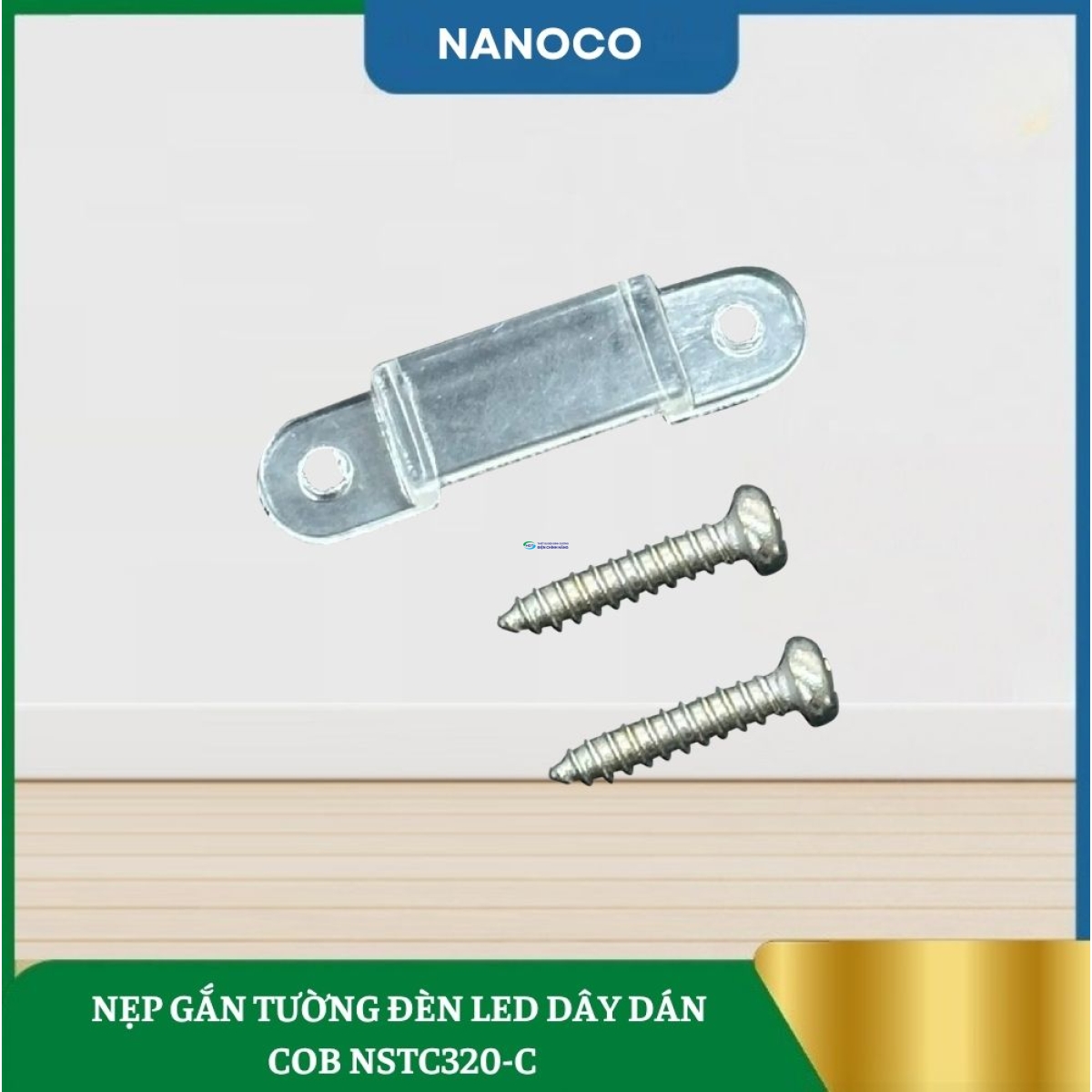 Nẹp Gắn Tường Đèn Led Dây Dán COB NSTC320-C