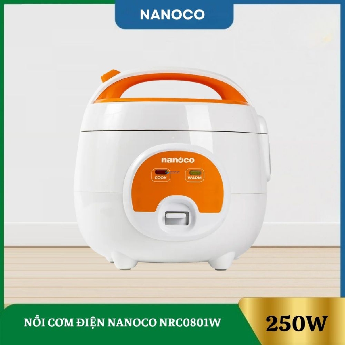 Nồi Cơm Điện Nắp Gài Nanoco NRC0801W