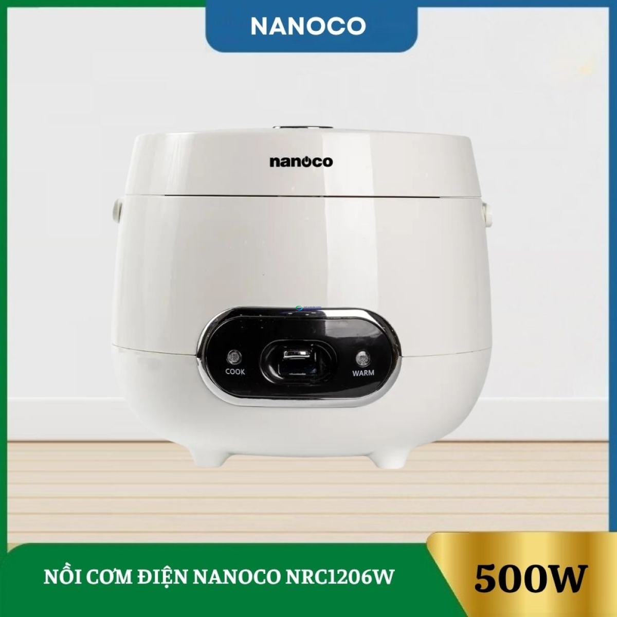 Nồi Cơm Điện Nắp Gài Nanoco NRC1206W