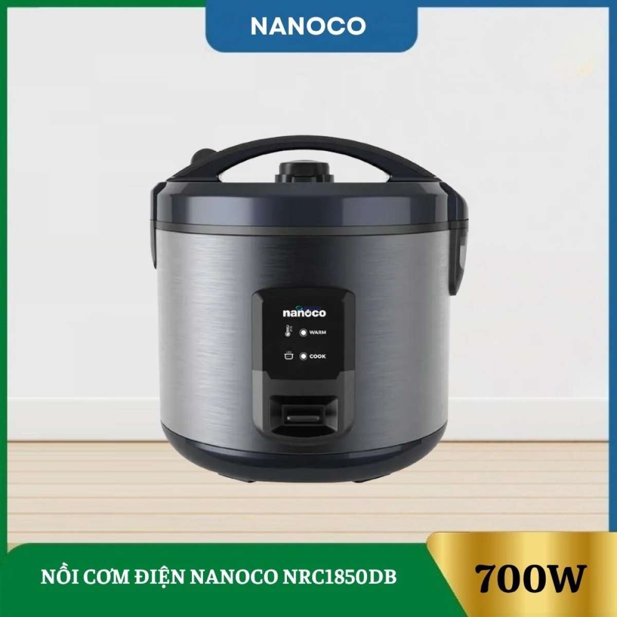 Nồi Cơm Điện Nắp Gài Nanoco NRC1850DB