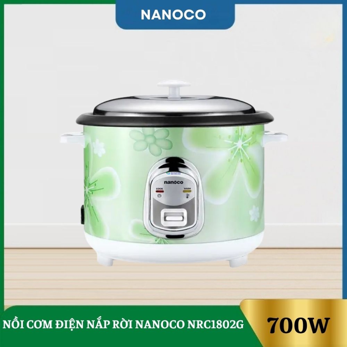 Nồi Cơm Điện Nắp Nời Nanoco NRC1802G