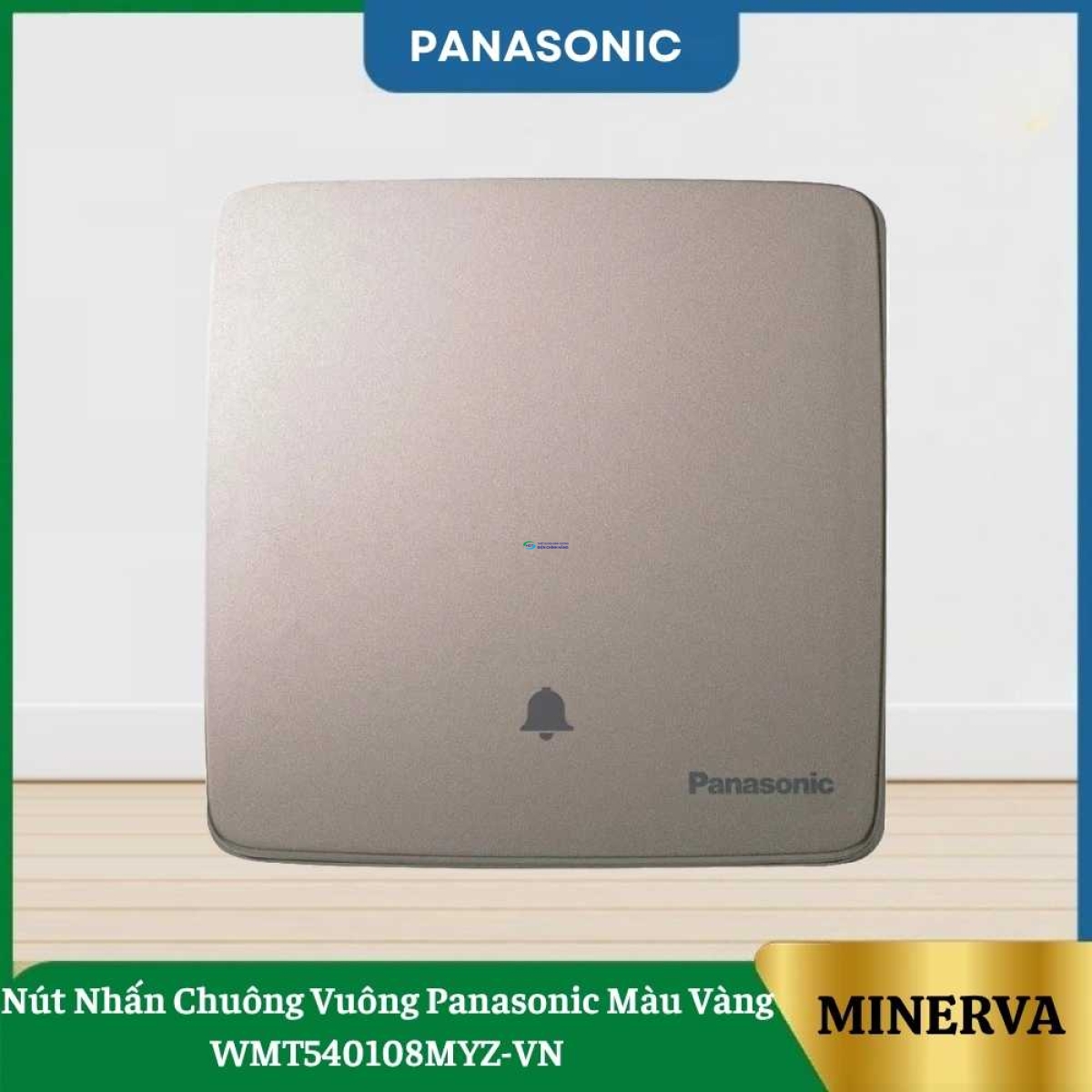 Nút Nhấn Chuông Vuông Panasonic Màu Vàng WMT540108MYZ-VN