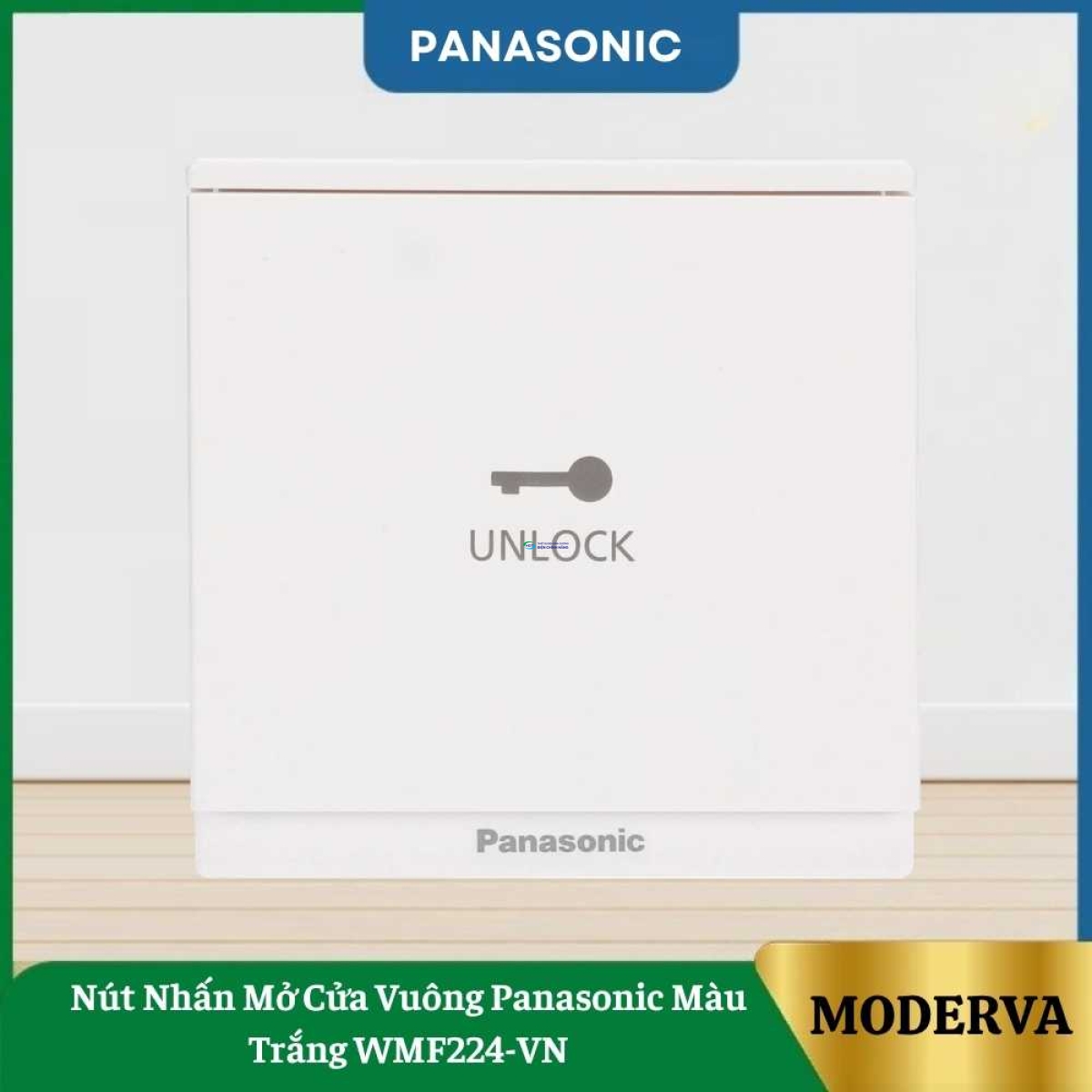 Nút Nhấn Mở Cửa Vuông Panasonic Màu Trắng WMF224-VN