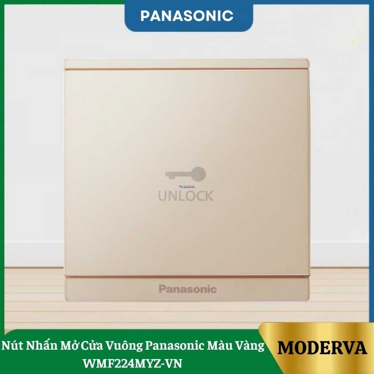 Nút Nhấn Mở Cửa Vuông Panasonic Màu Vàng WMF224MYZ-VN