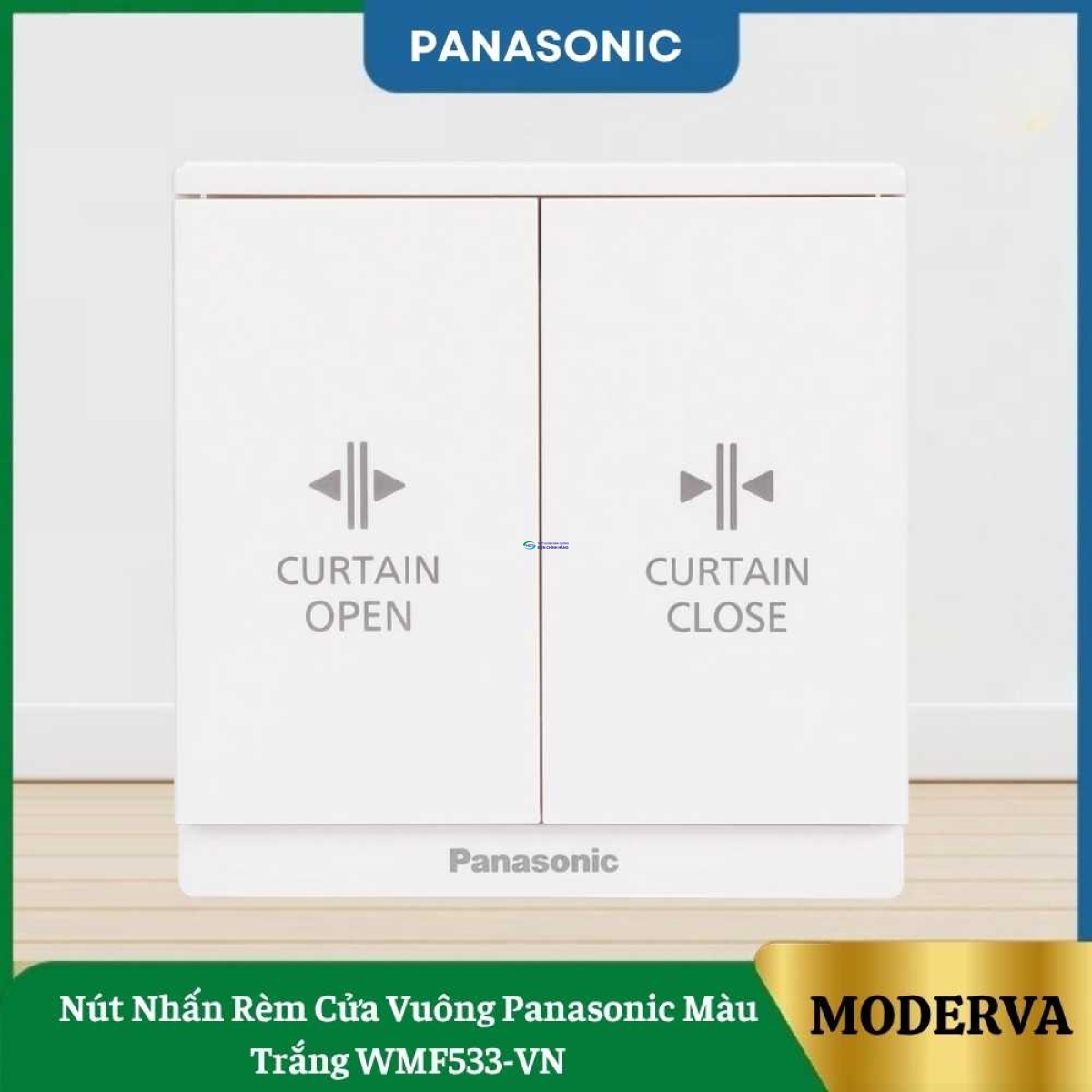 Nút Nhấn Rèm Cửa Vuông Panasonic Màu Trắng WMF533-VN