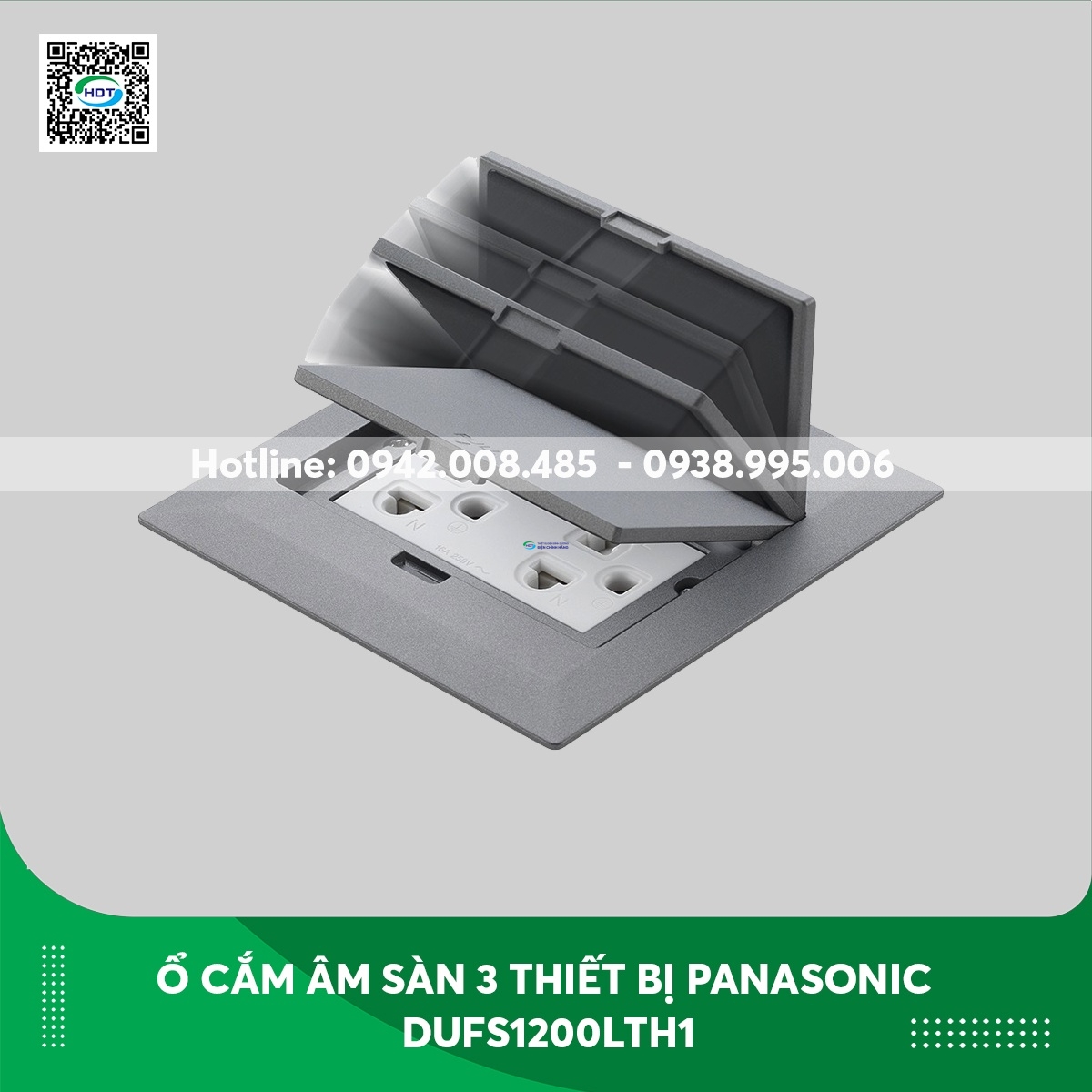 Ổ cắm âm sàn 3 thiết bị Panasonic DUFS1200LTH1