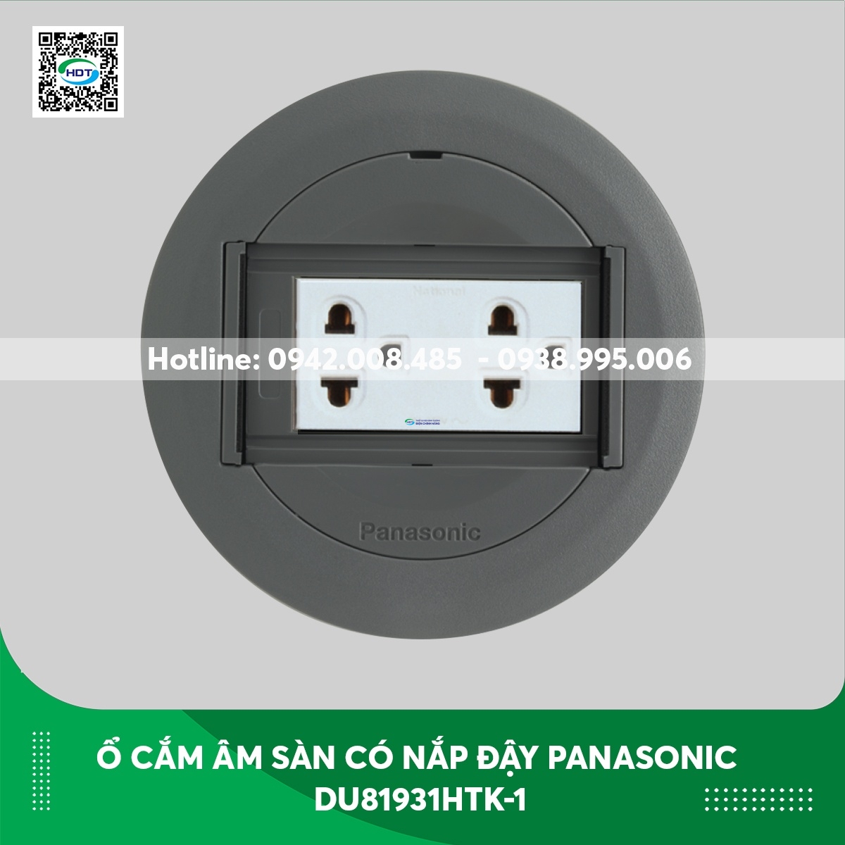 Ổ cắm âm sàn có nắp đậy Panasonic DU81931HTK‑1