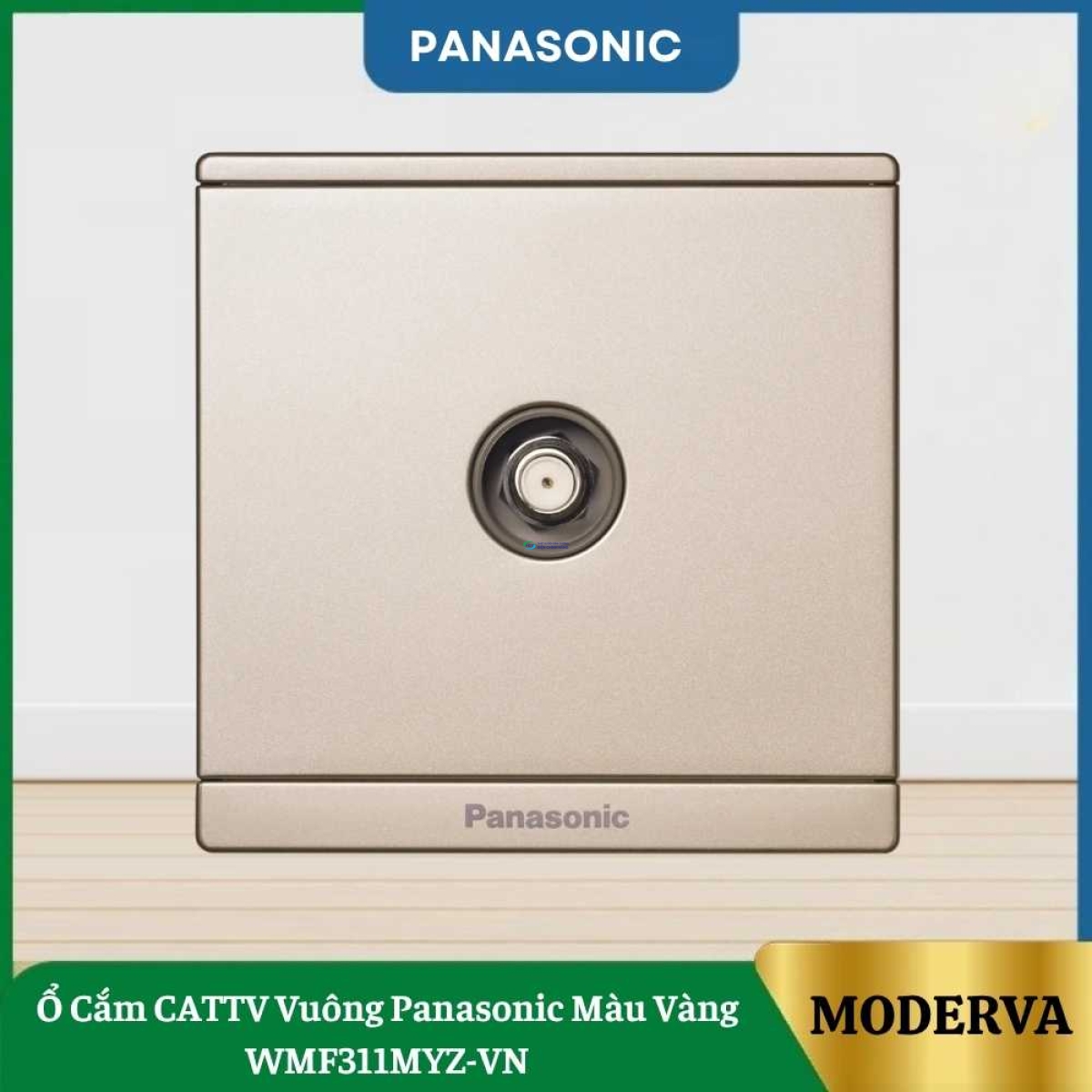 Ổ Cắm CATTV Vuông Panasonic Màu Vàng WMF311MYZ-VN
