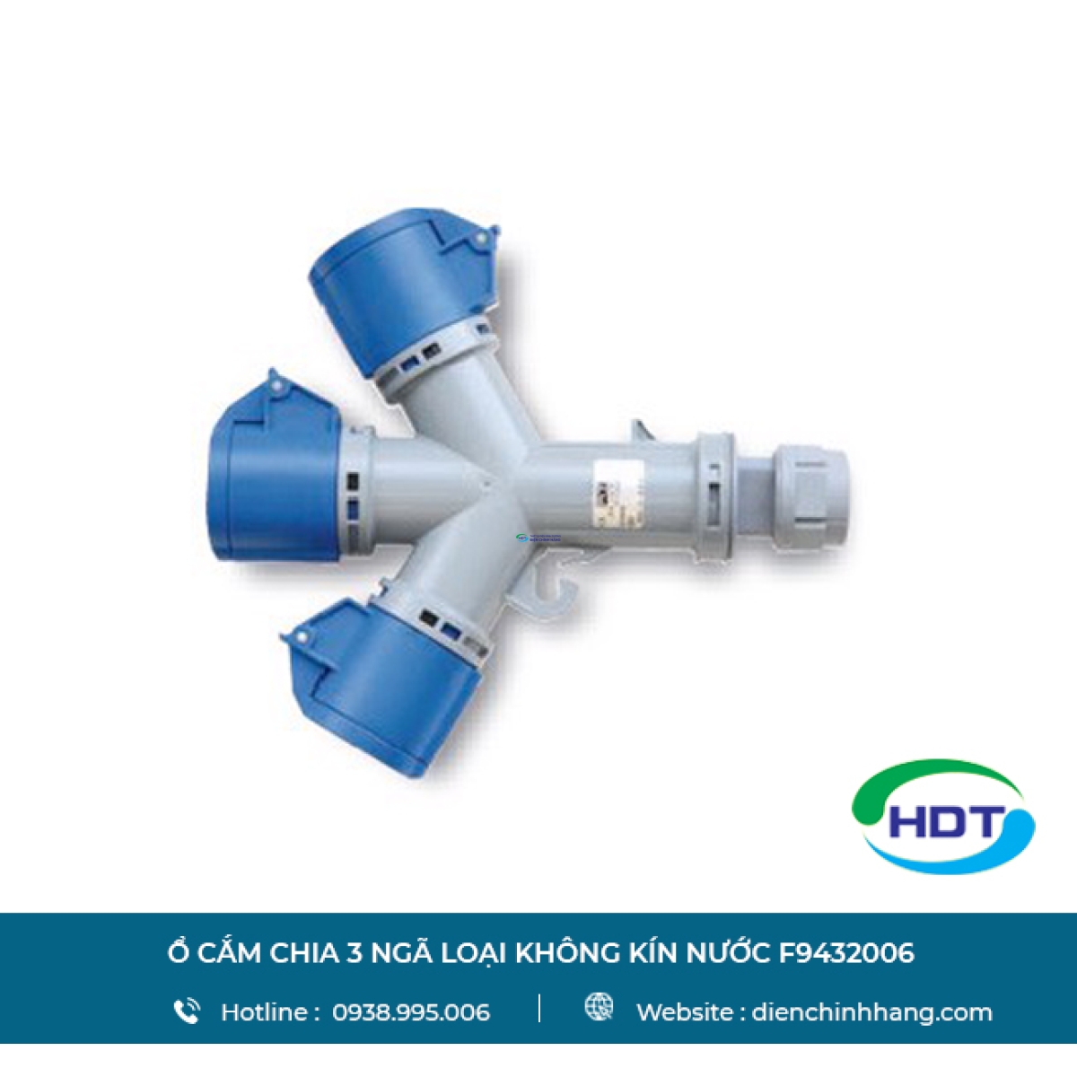 Ổ cắm chia 3 ngã loại không kín nước PCE F9432006