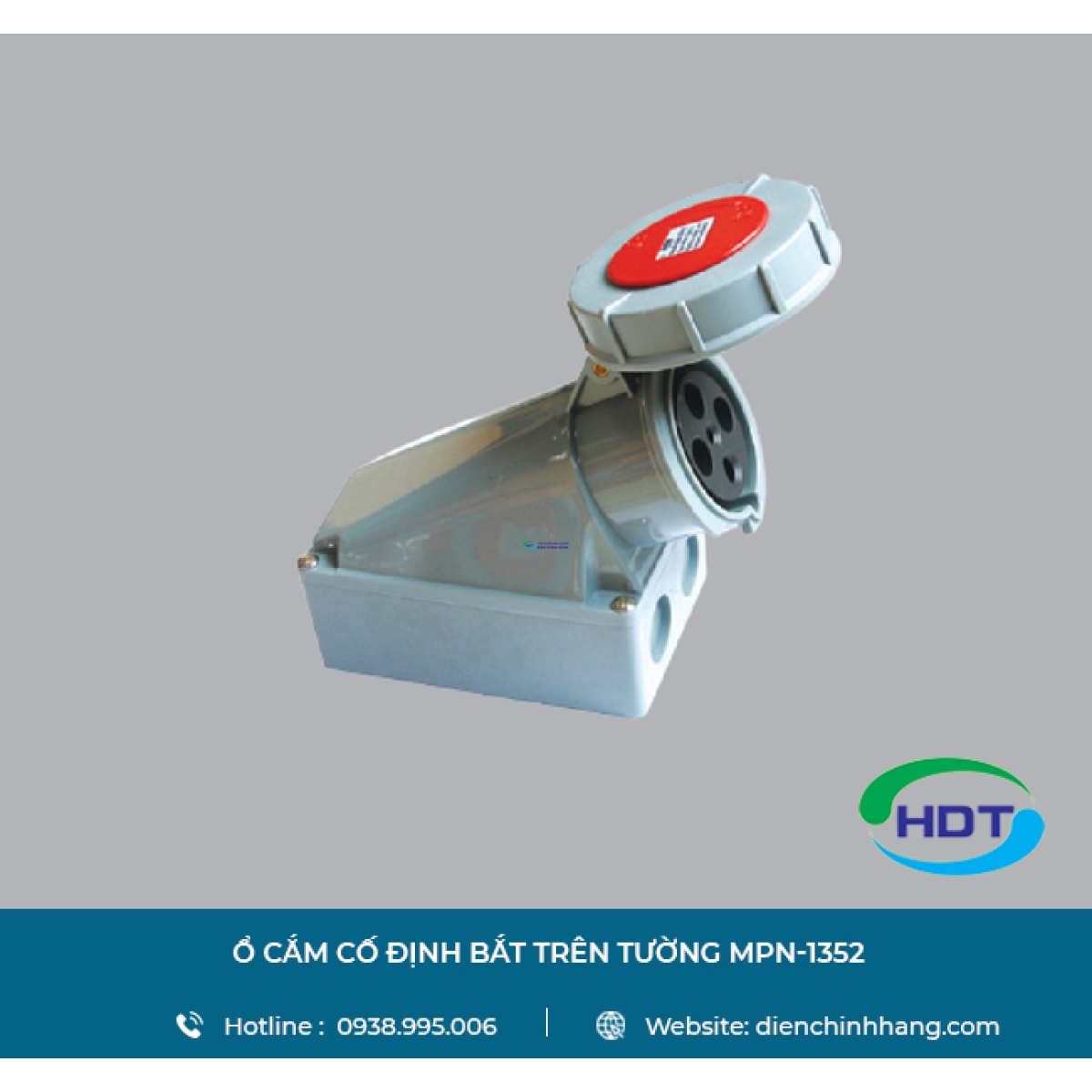 Ổ CẮM CỐ ĐỊNH BẮT TRÊN TƯỜNG MPE MPN-1352