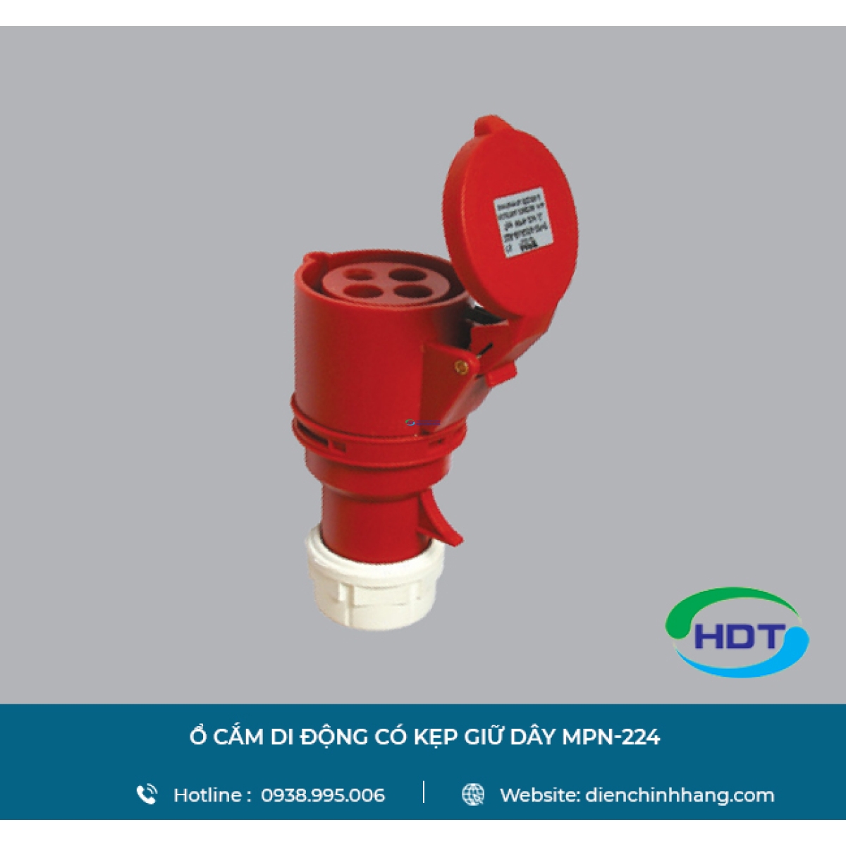 Ổ CẮM DI ĐỘNG CÓ KẸP GIỮ DÂY MPE MPN-224