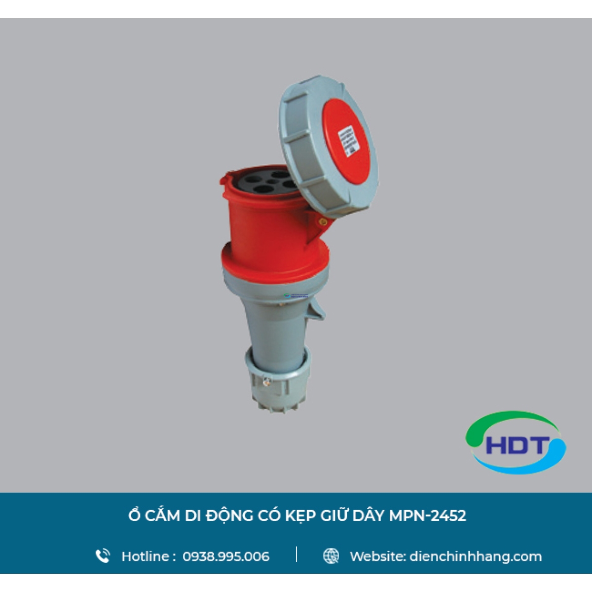 Ổ CẮM DI ĐỘNG CÓ KẸP GIỮ DÂY MPE MPN-2452