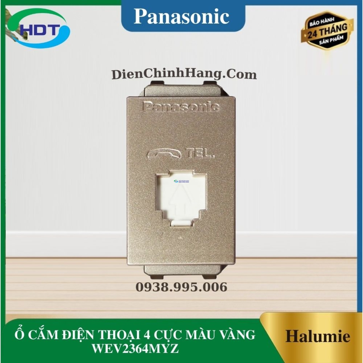 Ổ CẮM ĐIỆN THOẠI 4 CỰC MÀU VÀNG WEV2364MYZ