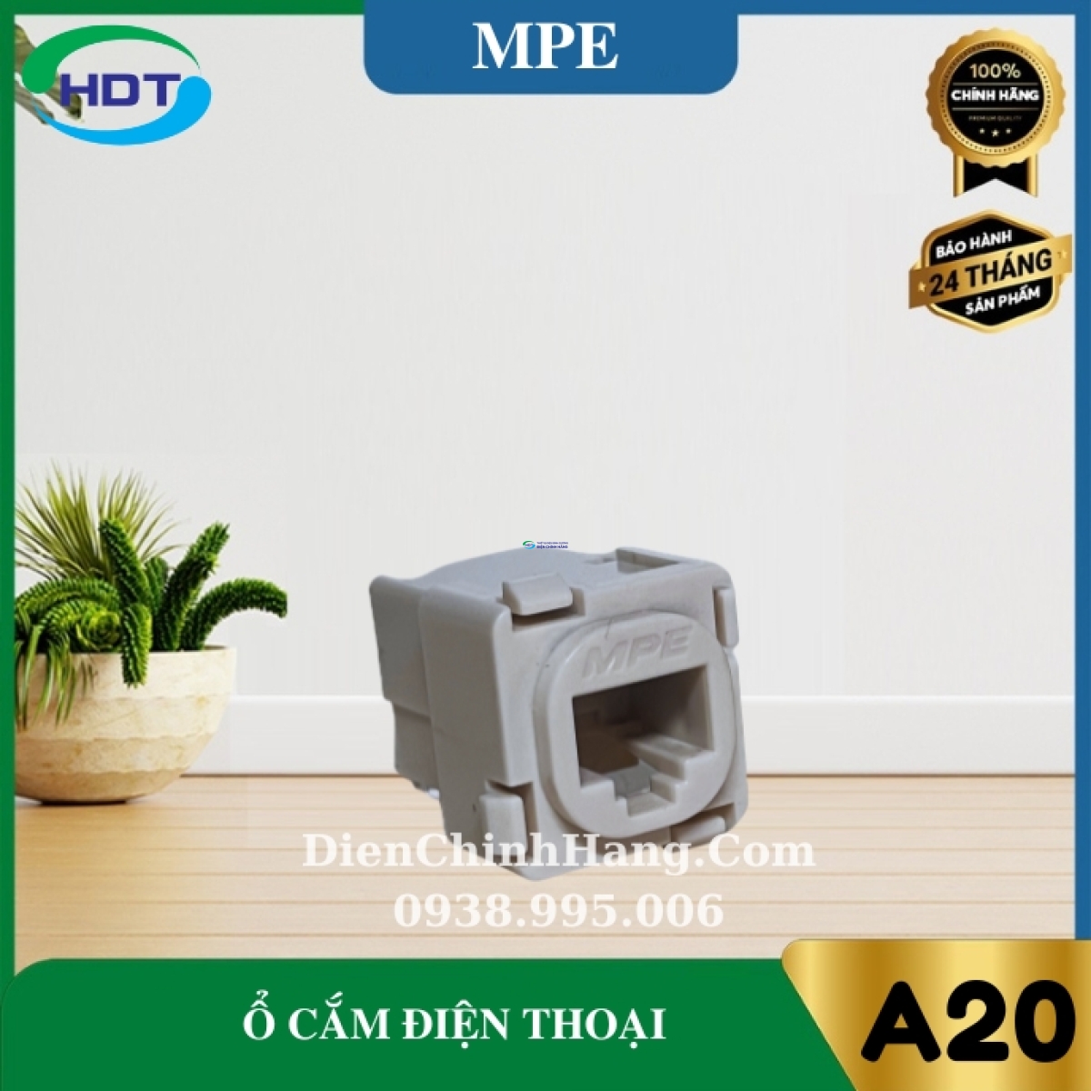 Ổ cắm điện thoại 4 dây MPE A30RJ64