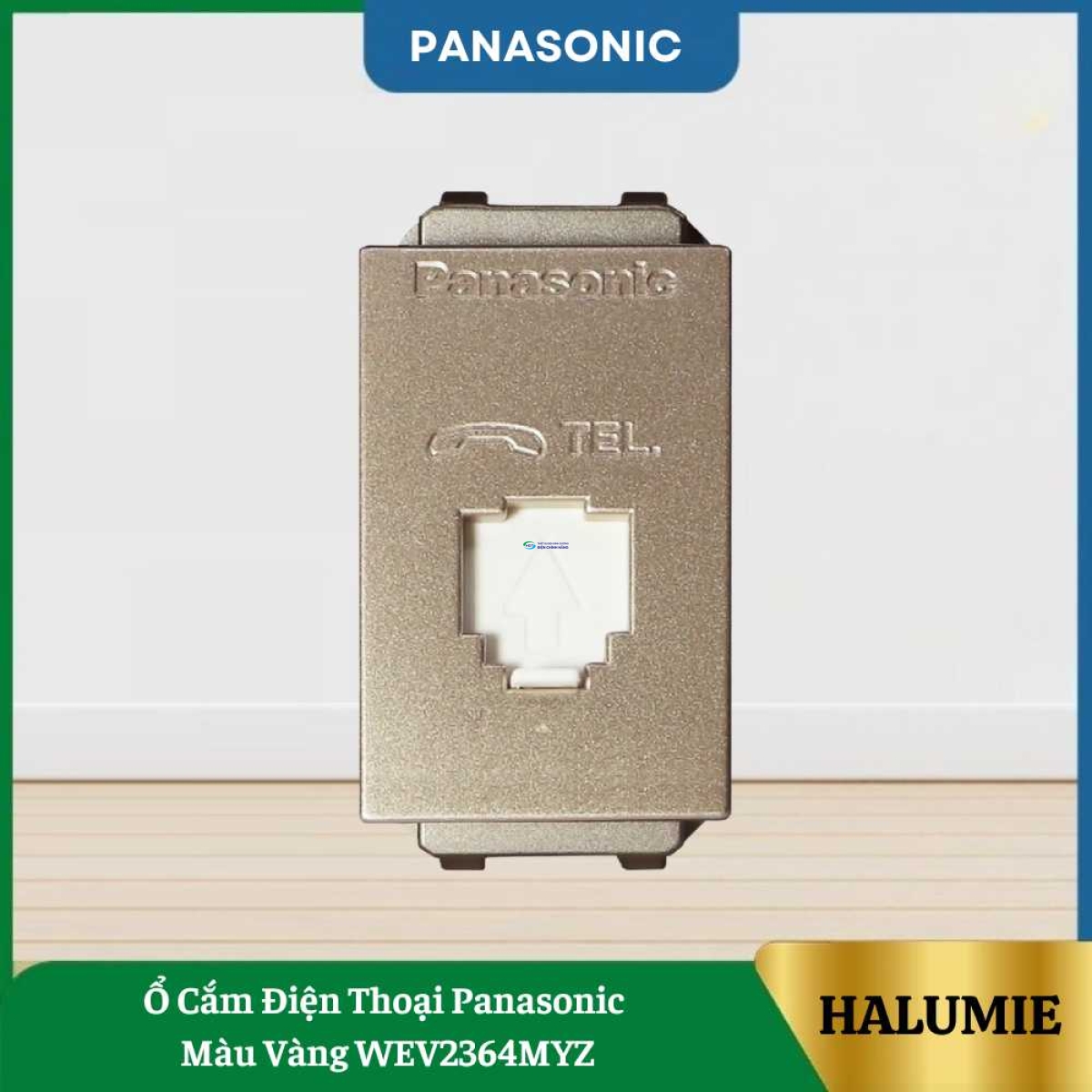 Ổ Cắm Điện Thoại Panasonic Màu Vàng WEV2364MYZ