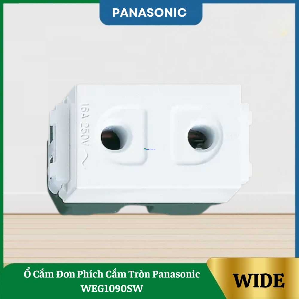Ổ Cắm Đơn Phích Cắm Tròn Panasonic WEG1090SW
